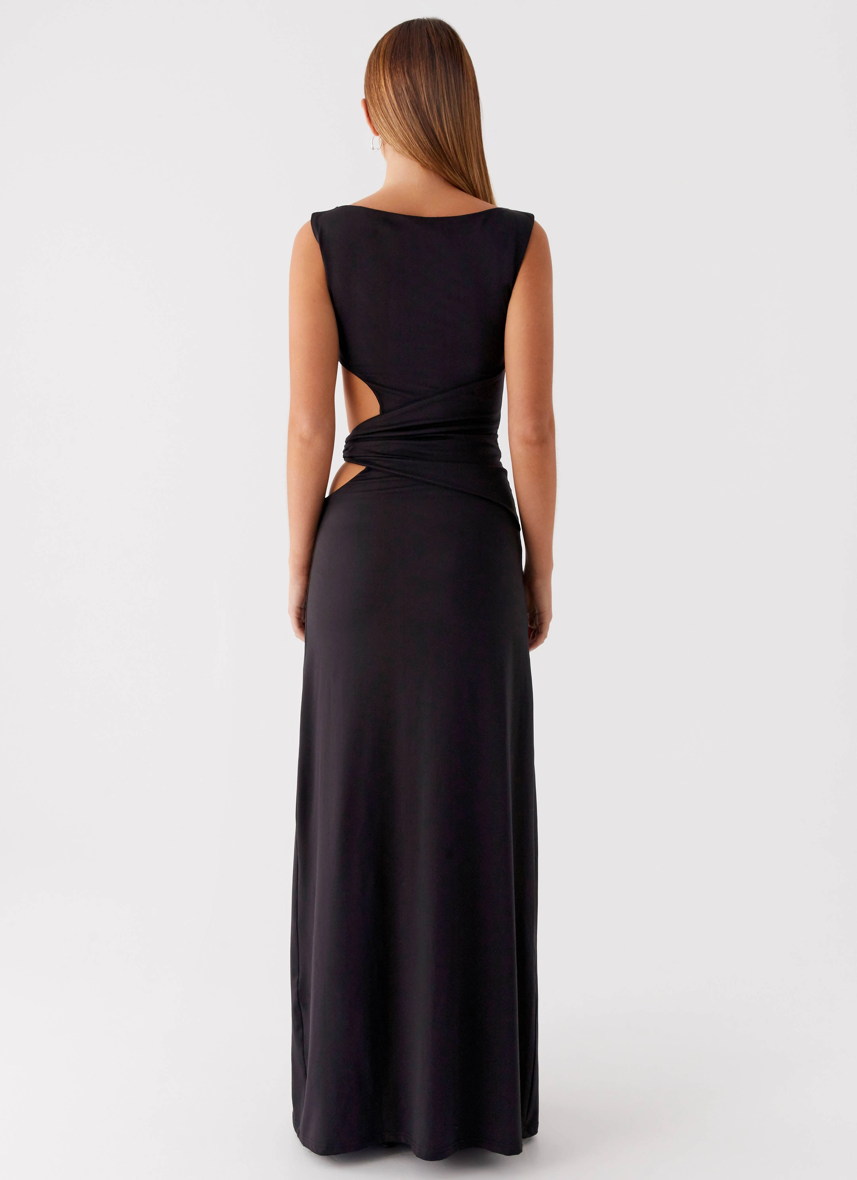 Jayana Maxi Dress - Black Timeless Design Soft Stitch
