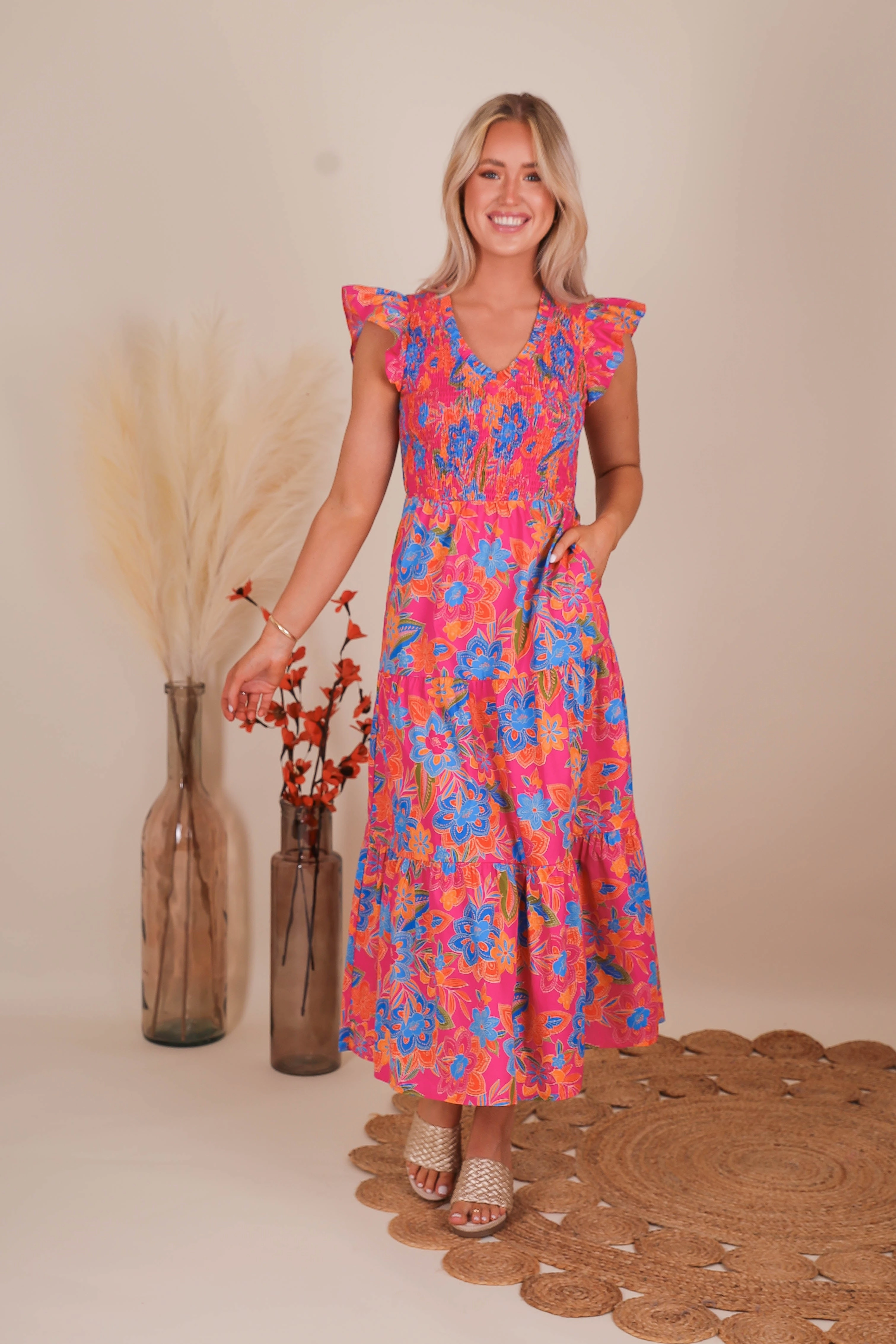 Lightweight-Structure RESTOCK: It's No Surprise Dress-Floral