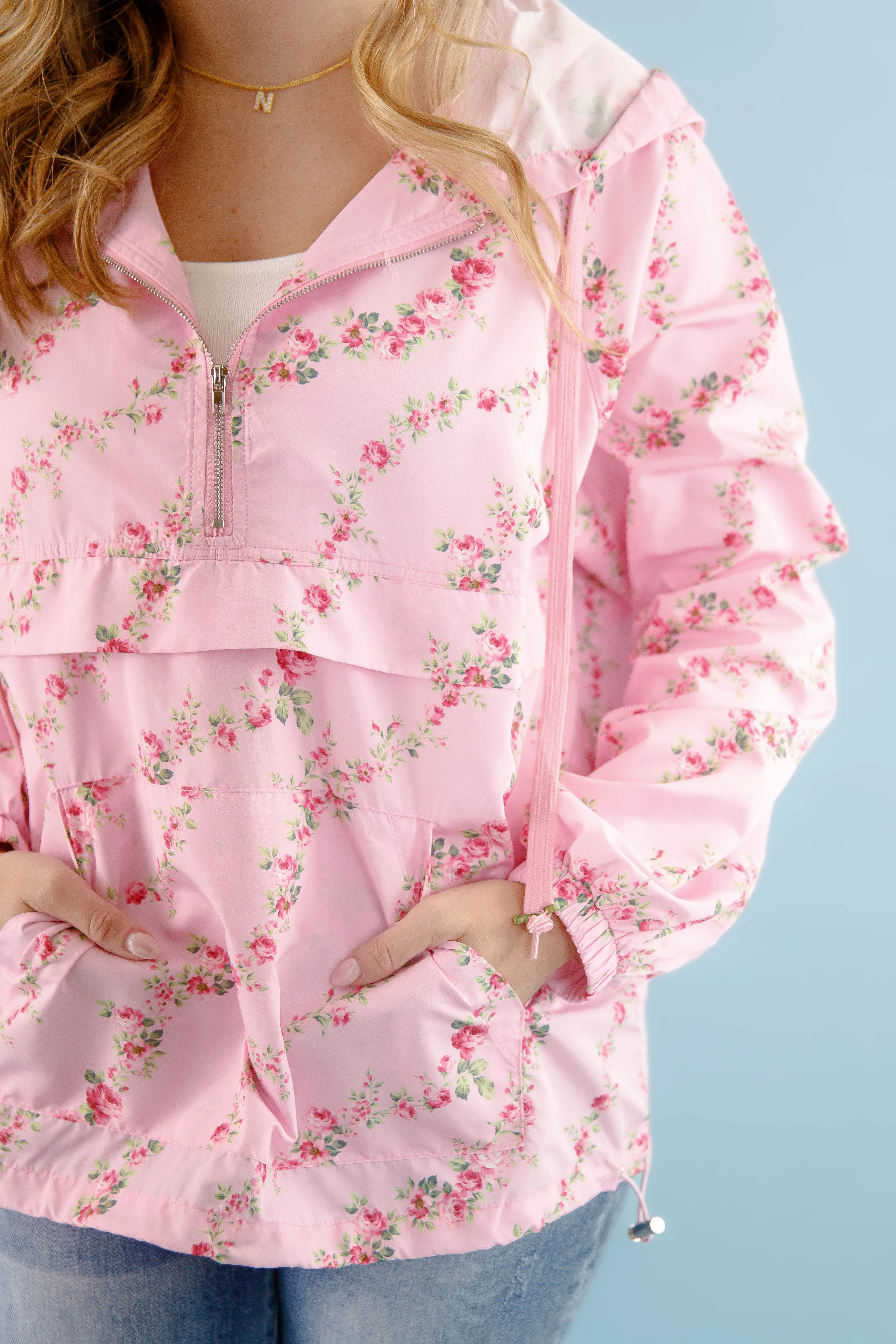 FlexibleWaistband RESTOCK: Feel It Coming Windbreaker Pullover