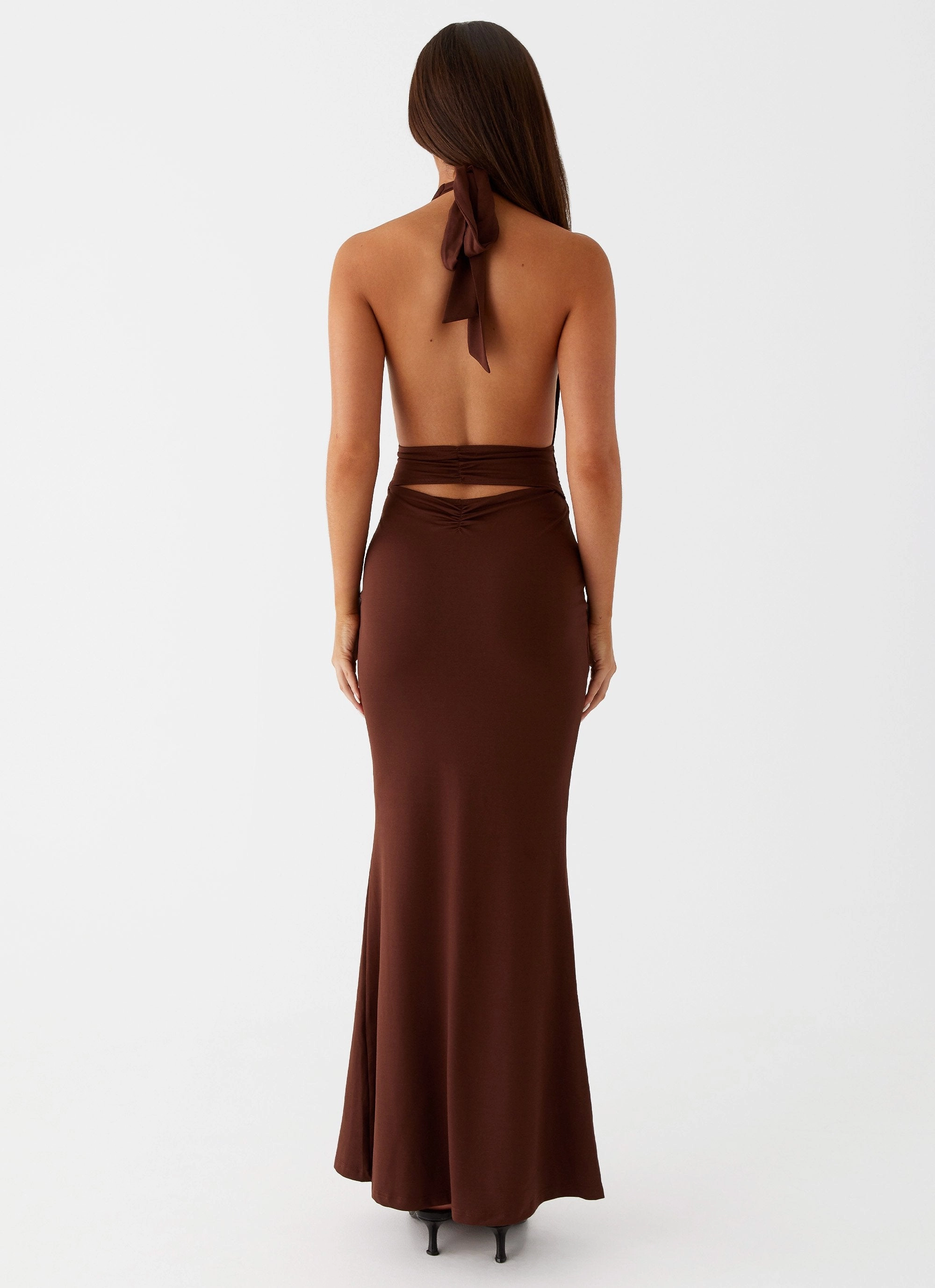 Everyday Piece Carolina Twist Maxi Dress - Chocolate