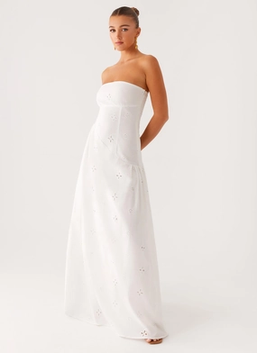 Sunkissed Maxi Dress - Ivory Evening Classic Quiet Glow