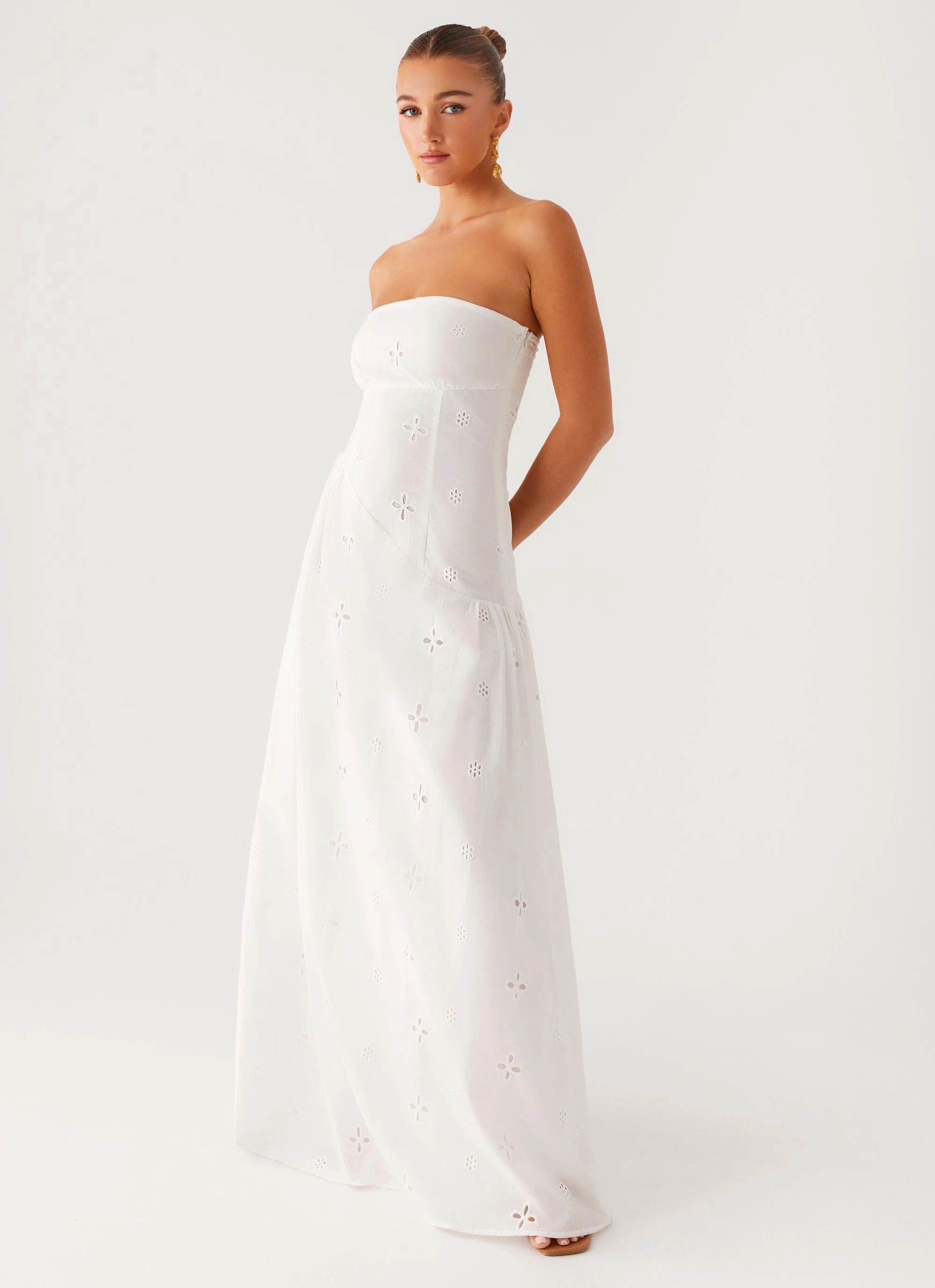 Sunkissed Maxi Dress - Ivory Evening Classic Quiet Glow