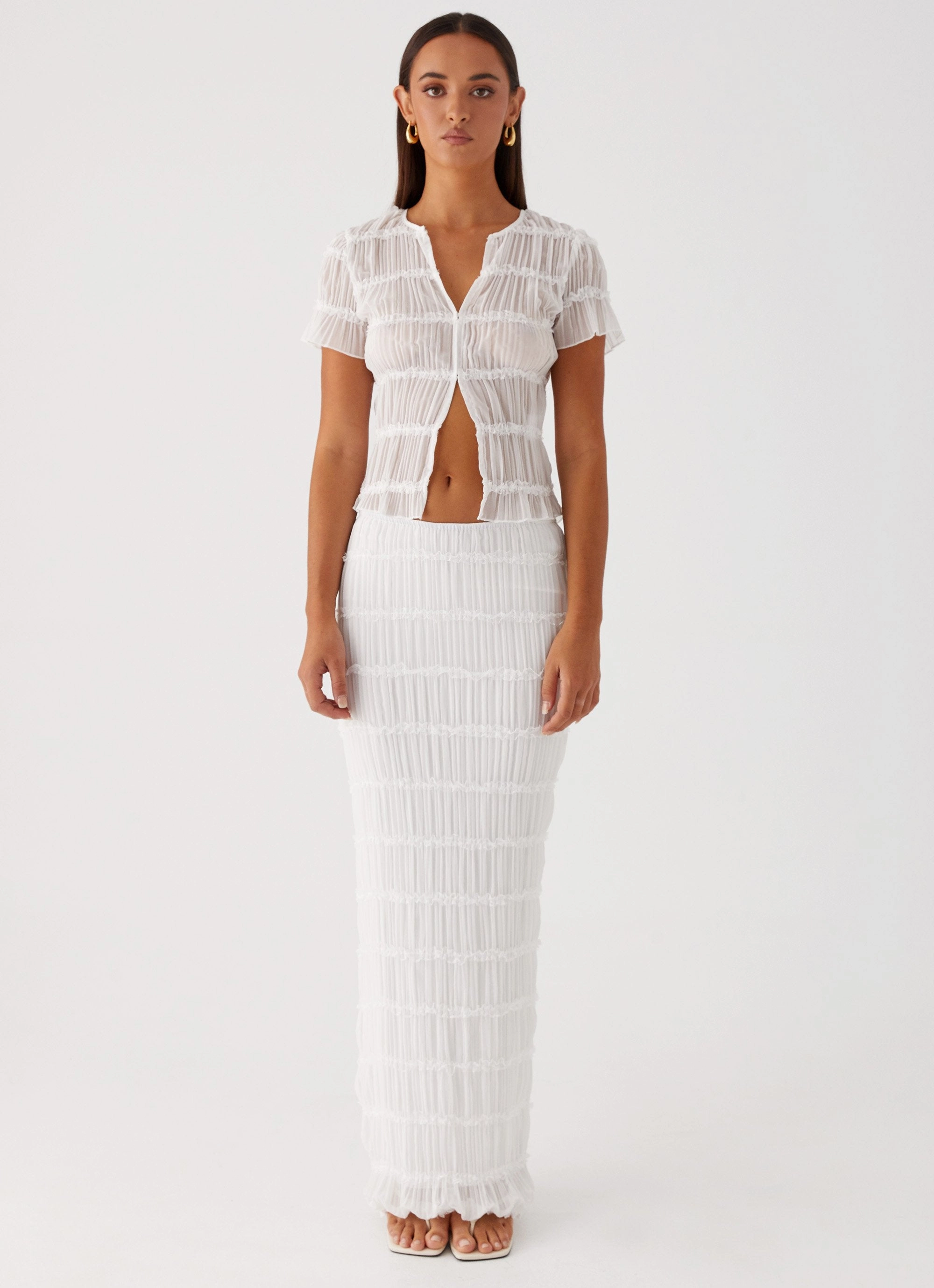 Daydreaming Top - White TaglessCollar