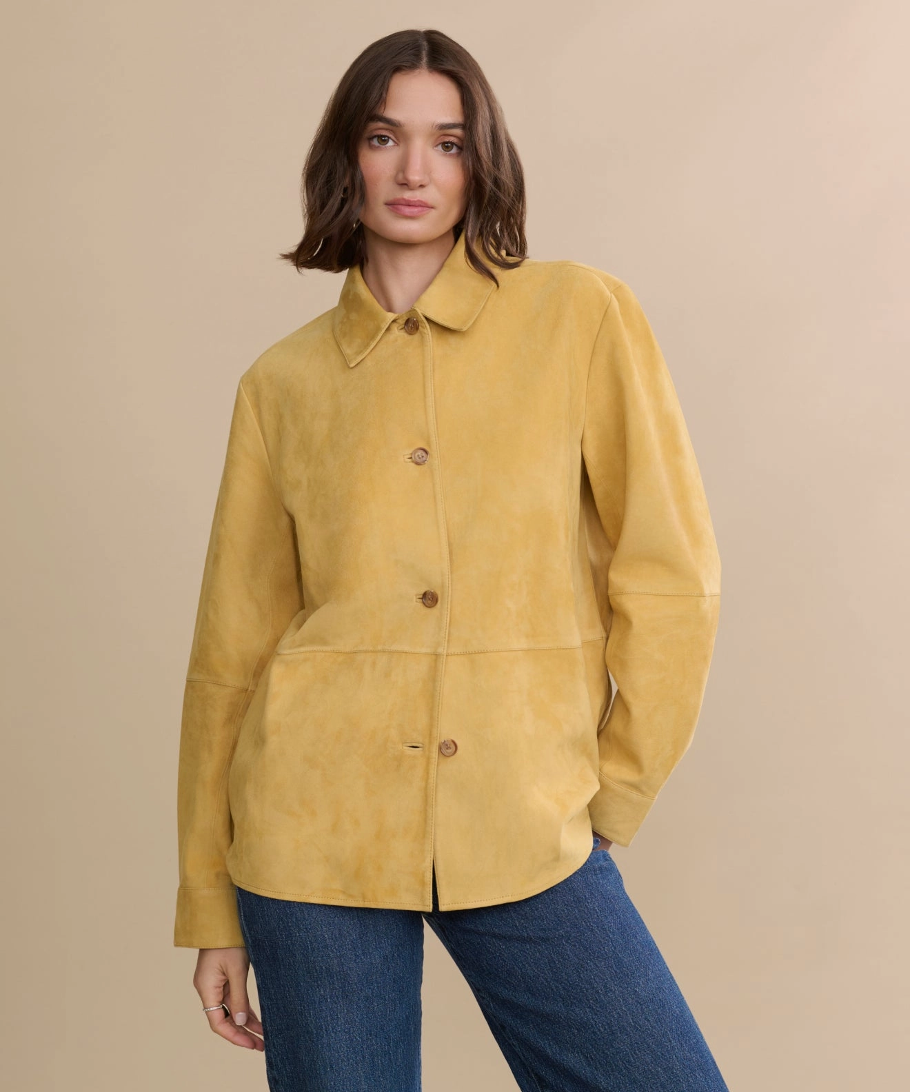 Suede Lennox Jacket Collapsible Packable Style