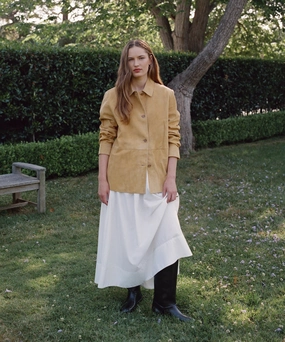 Suede Lennox Jacket Non Irritating Edging Polished Look