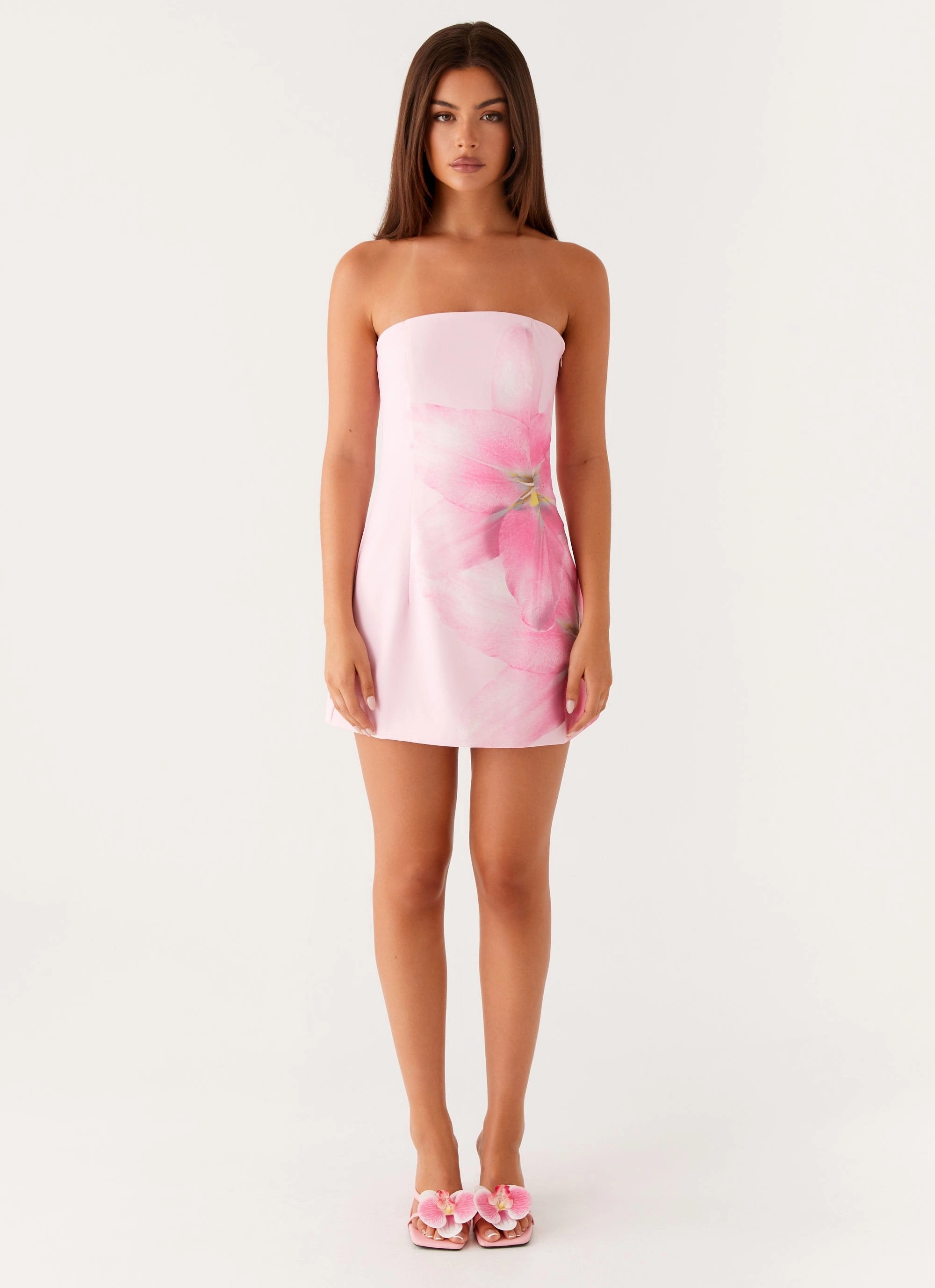 Warm Touch Sugar Rush Strapless Mini Dress - Pink