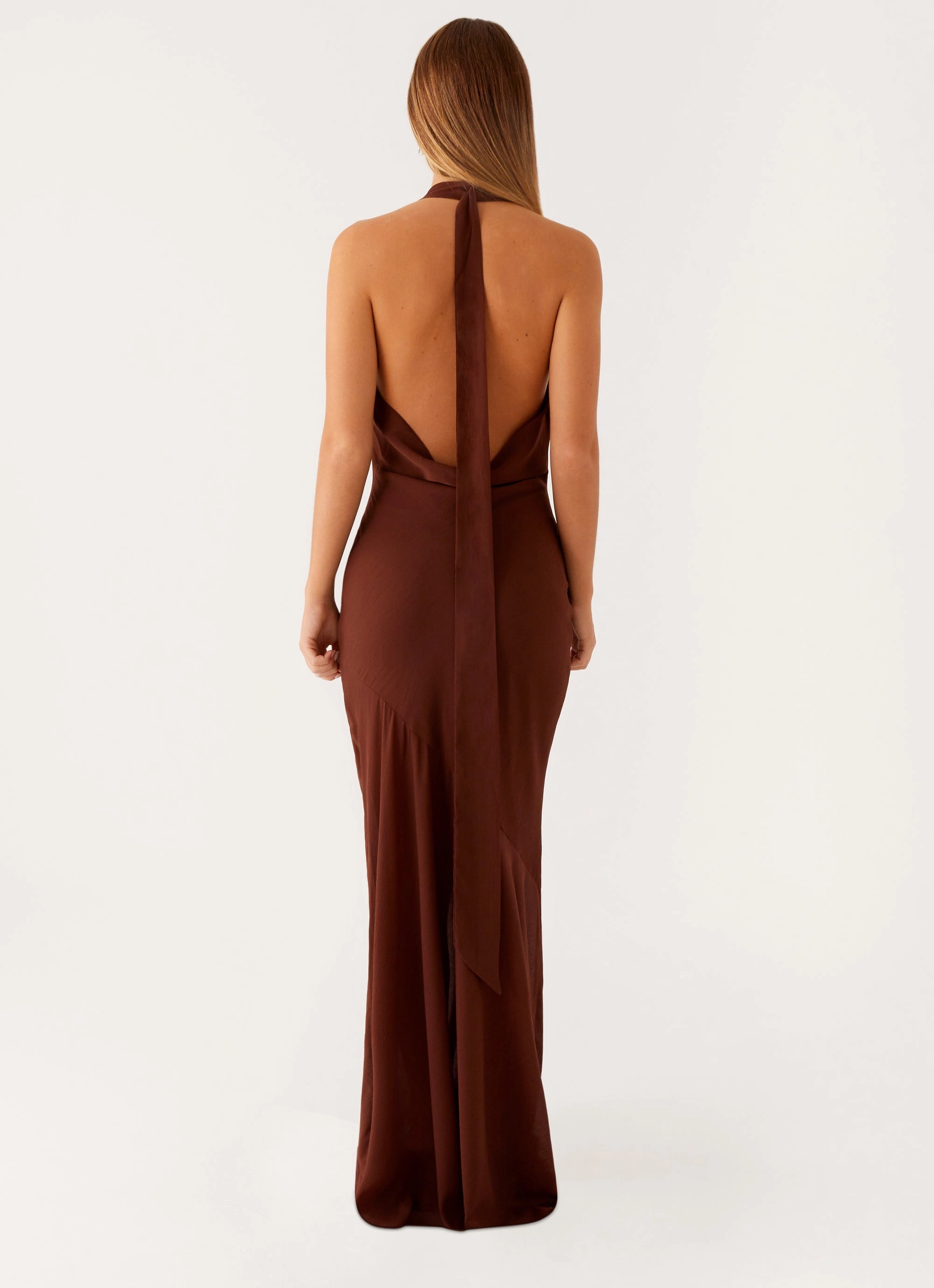 Sullivan Maxi Dress - Chocolate Self Power Pure Shape