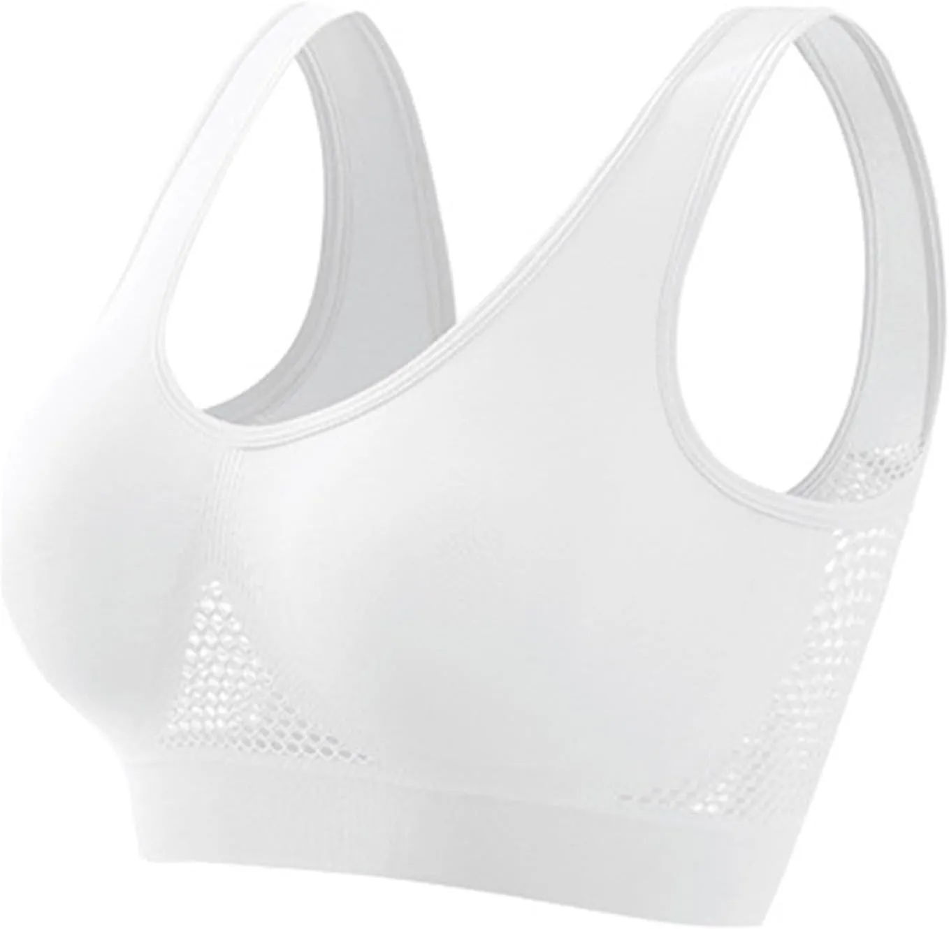 Summer Breathable Cool Liftup Air Bra Plus Size Seamless Sports Bras Comfy No Underwire Full Support Breathable Bra