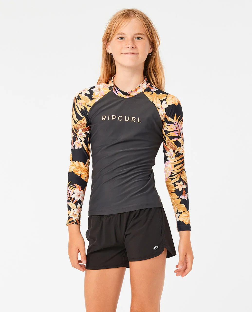 Sunday Swell Long Sleeve Rashvest - Girls (8-16 years)