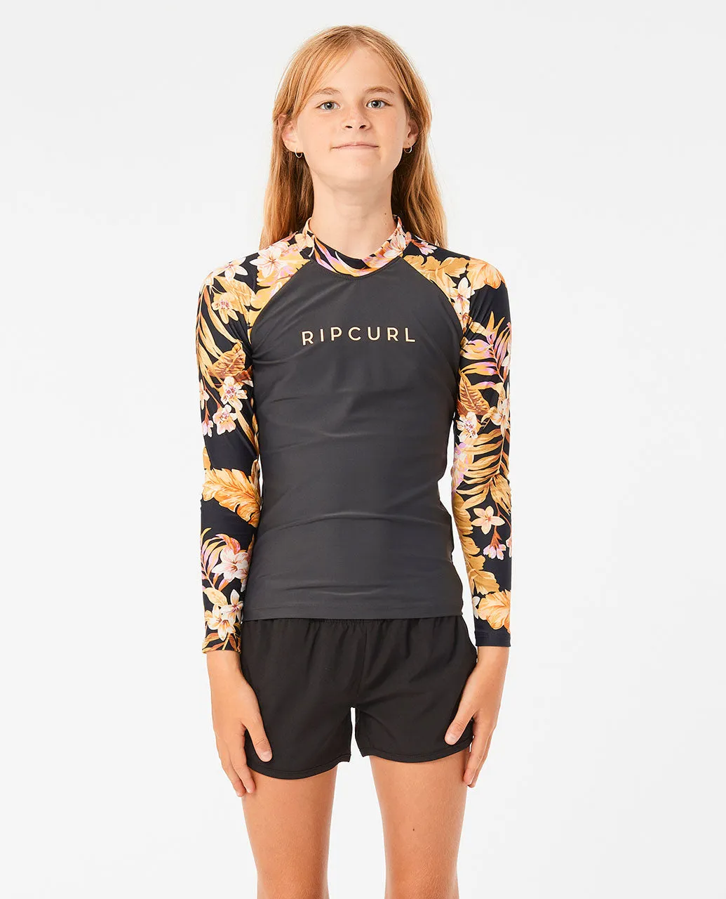 Sunday Swell Long Sleeve Rashvest - Girls (8-16 years)