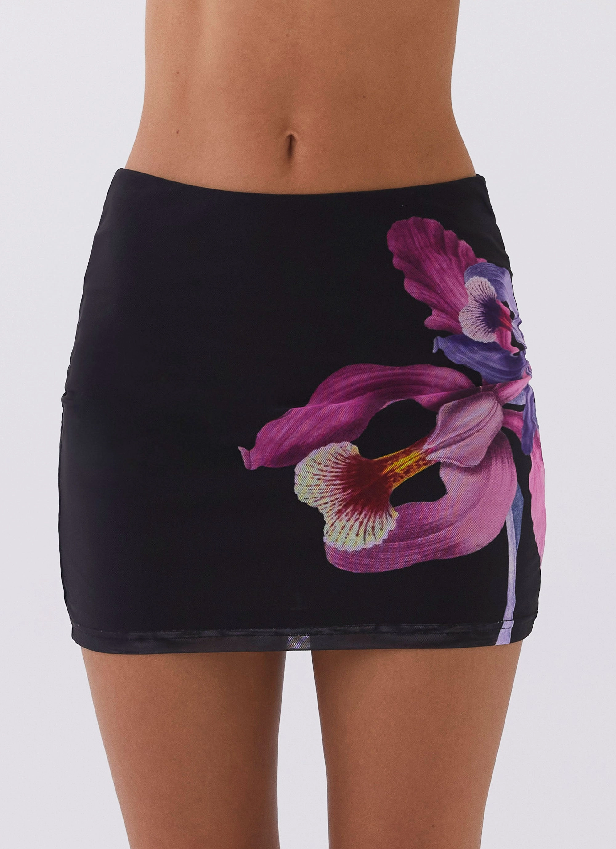 ReinforcedKnees Sunset Bliss Mesh Mini Skirt - Cosmo Floral