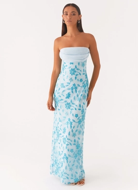 Travel Staple Prism Beaded Maxi Dress - Blue