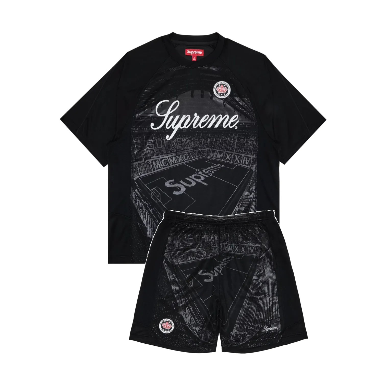 Supreme Jacquard Soccer Jersey Black Set