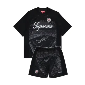 Supreme Jacquard Soccer Jersey Black Set