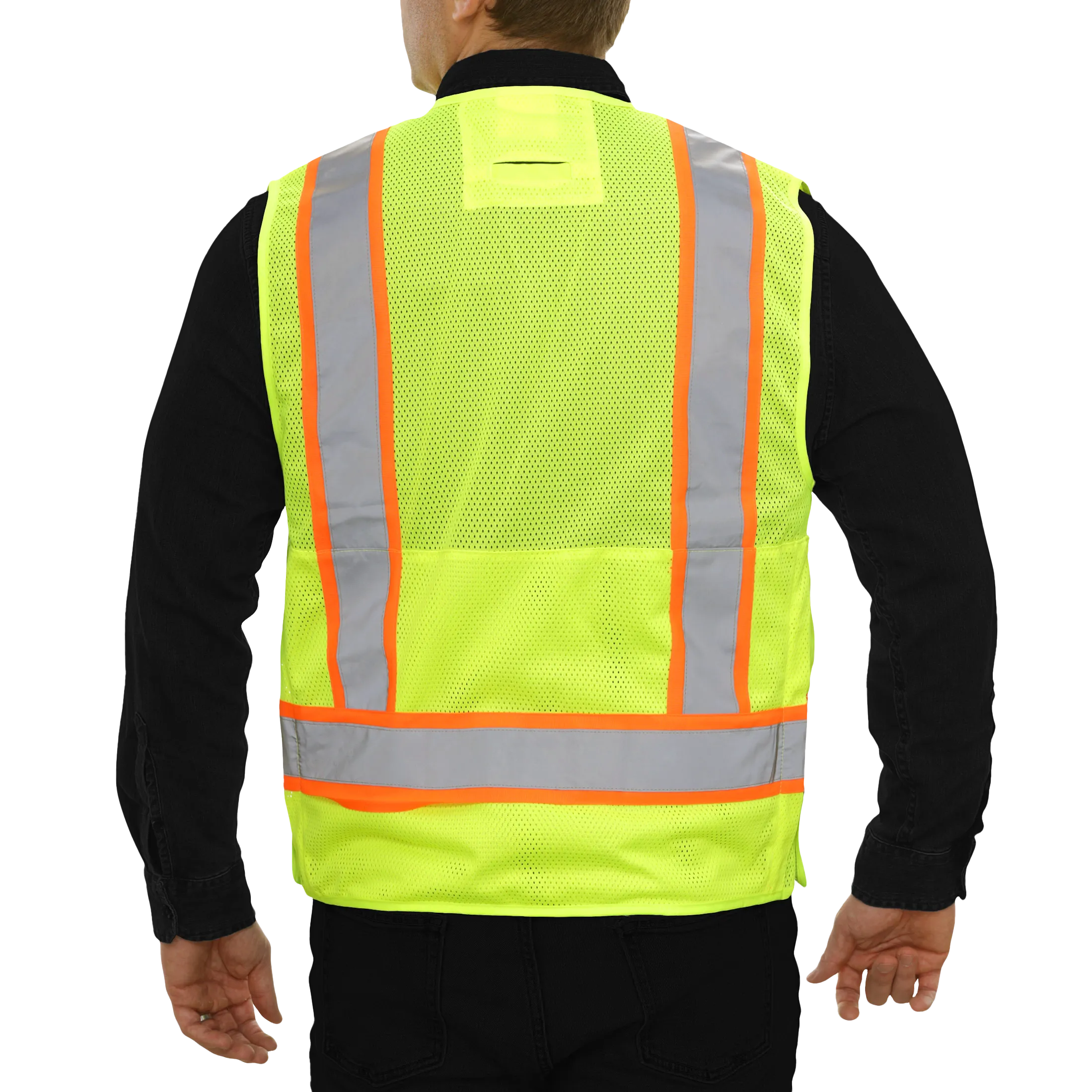 Surveyor Vest Hi Vis 5-Point Breakaway Multi-Pocket Vest