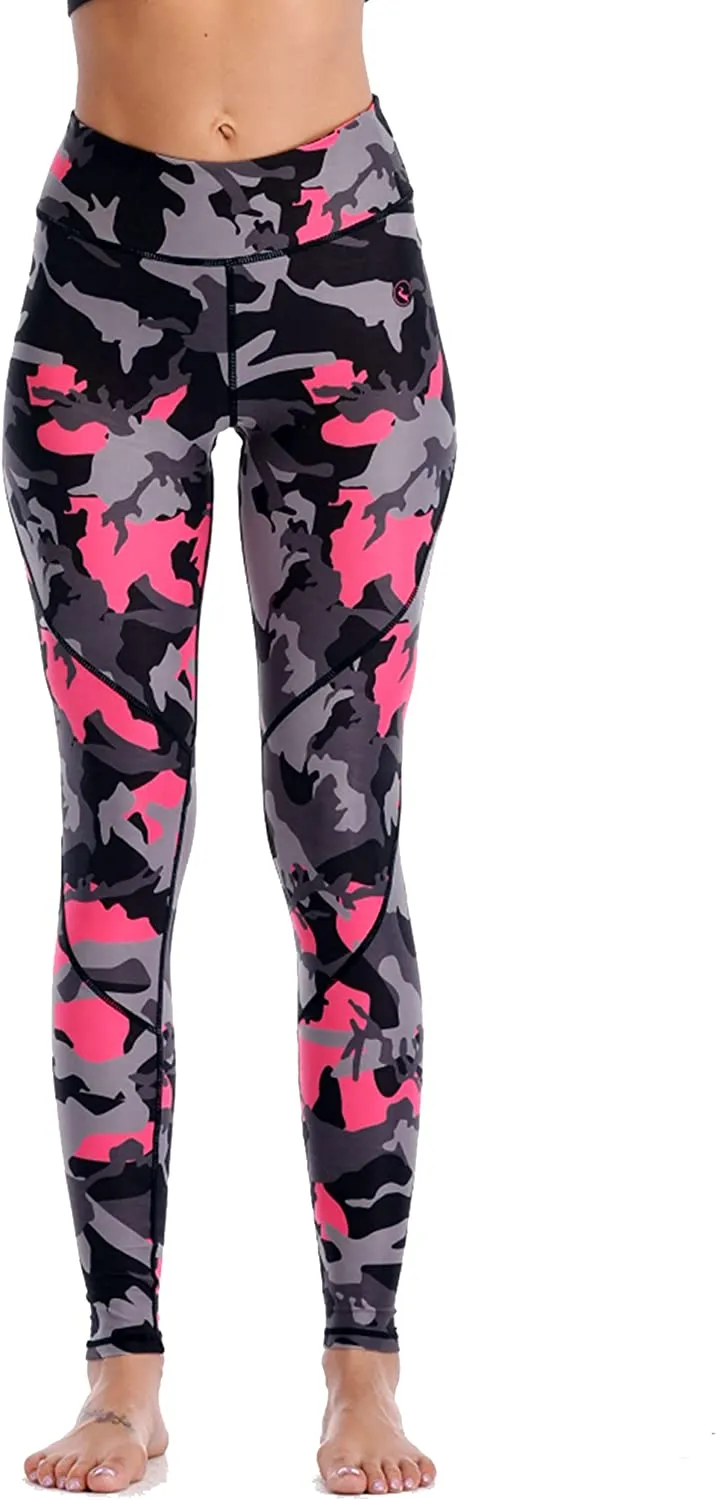 Sustainale High Waisted Yoga Capris Leggings with Pockets for Women