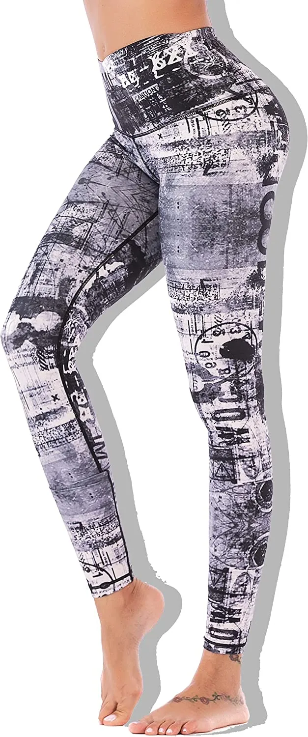 Sustainale High Waisted Yoga Capris Leggings with Pockets for Women