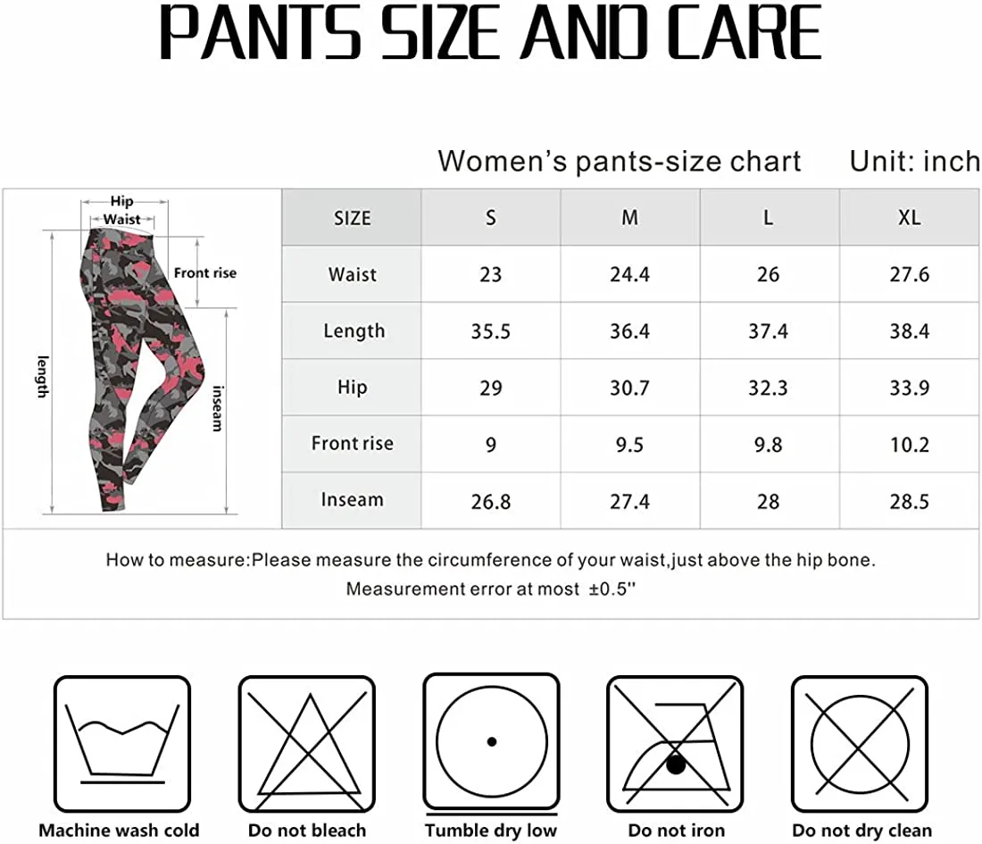 Sustainale High Waisted Yoga Capris Leggings with Pockets for Women