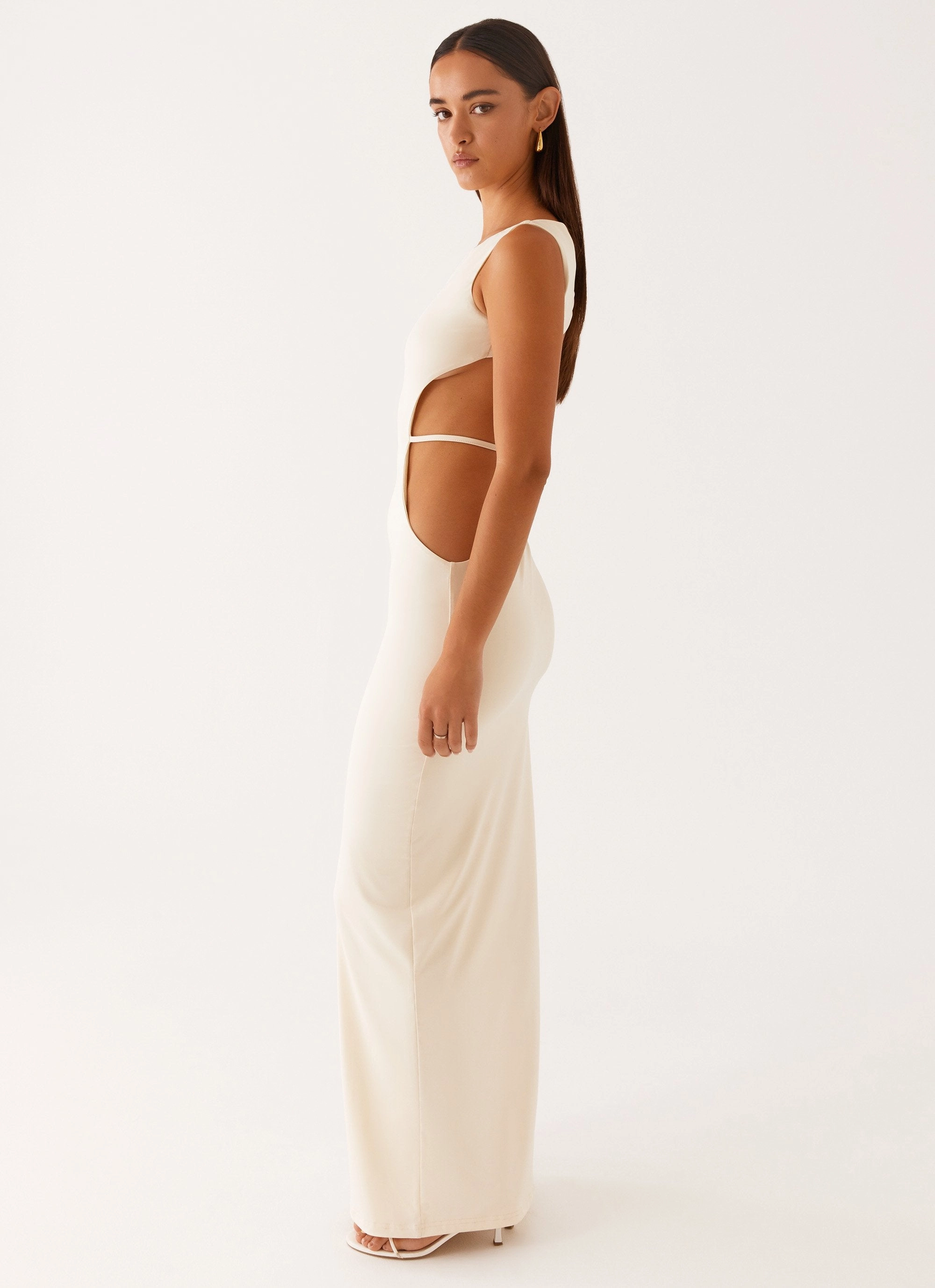 Lounge Ready Slender Look Sutton Maxi Dress - Yellow