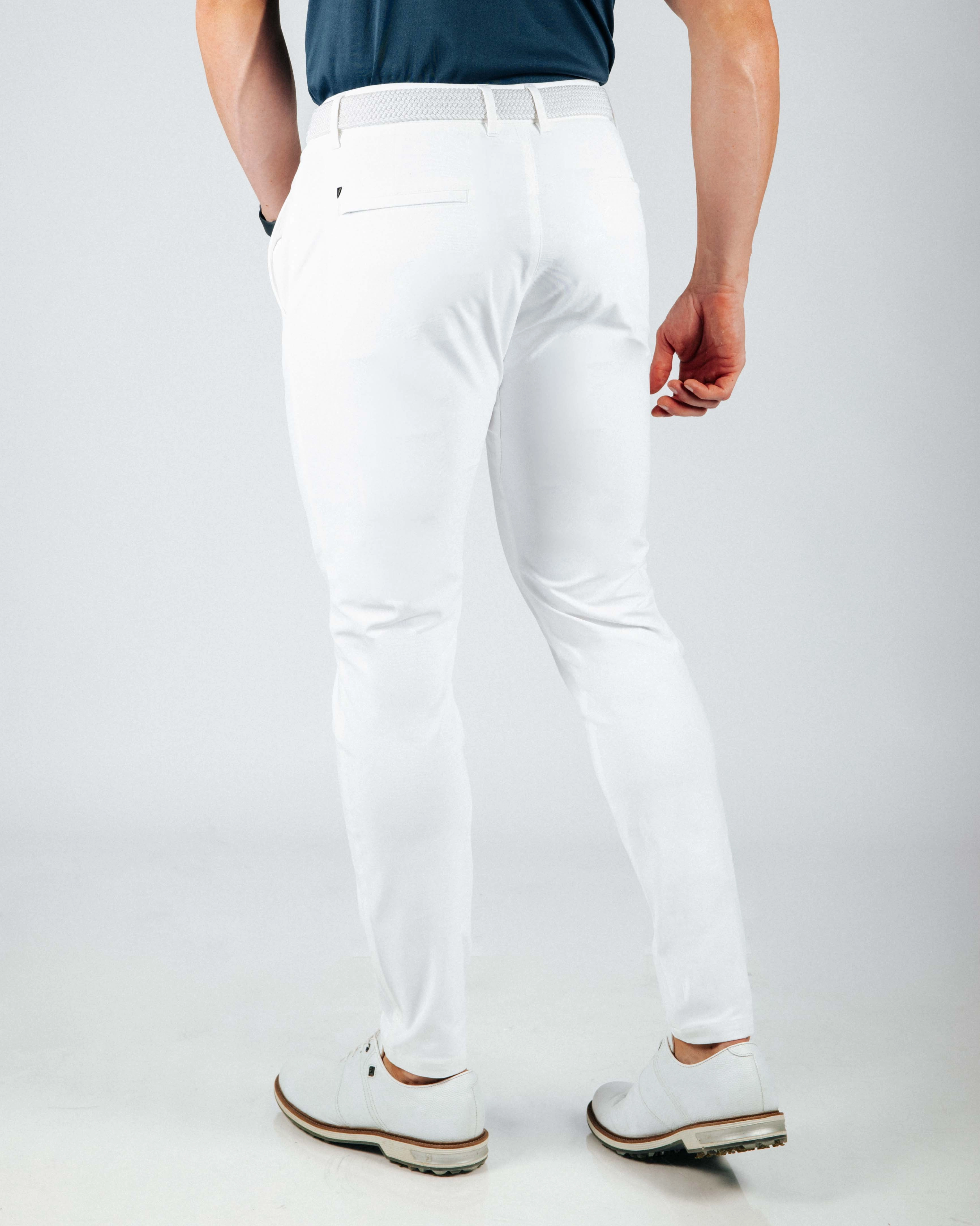 White Traditional Pants Functional Stretch Bonded Seam Technology