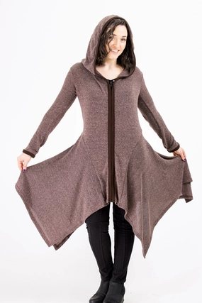 Extended Coverage Sweater Rag Coat