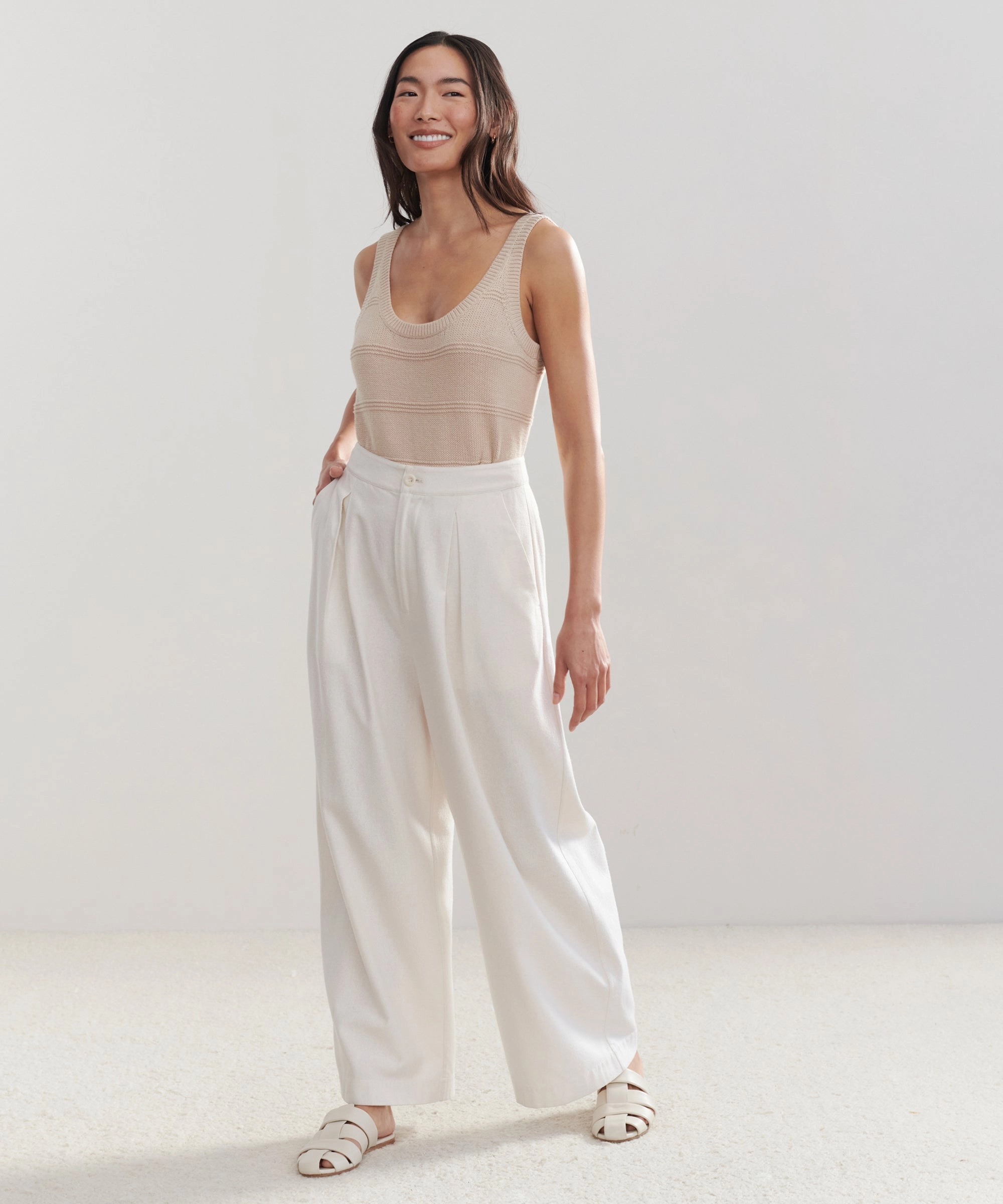 Low Impact Manufacturing MicrofiberBlend Sweater Tank