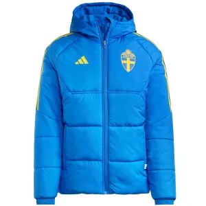 Sweden blue winter training bench jacket 2022/23 - Adidas