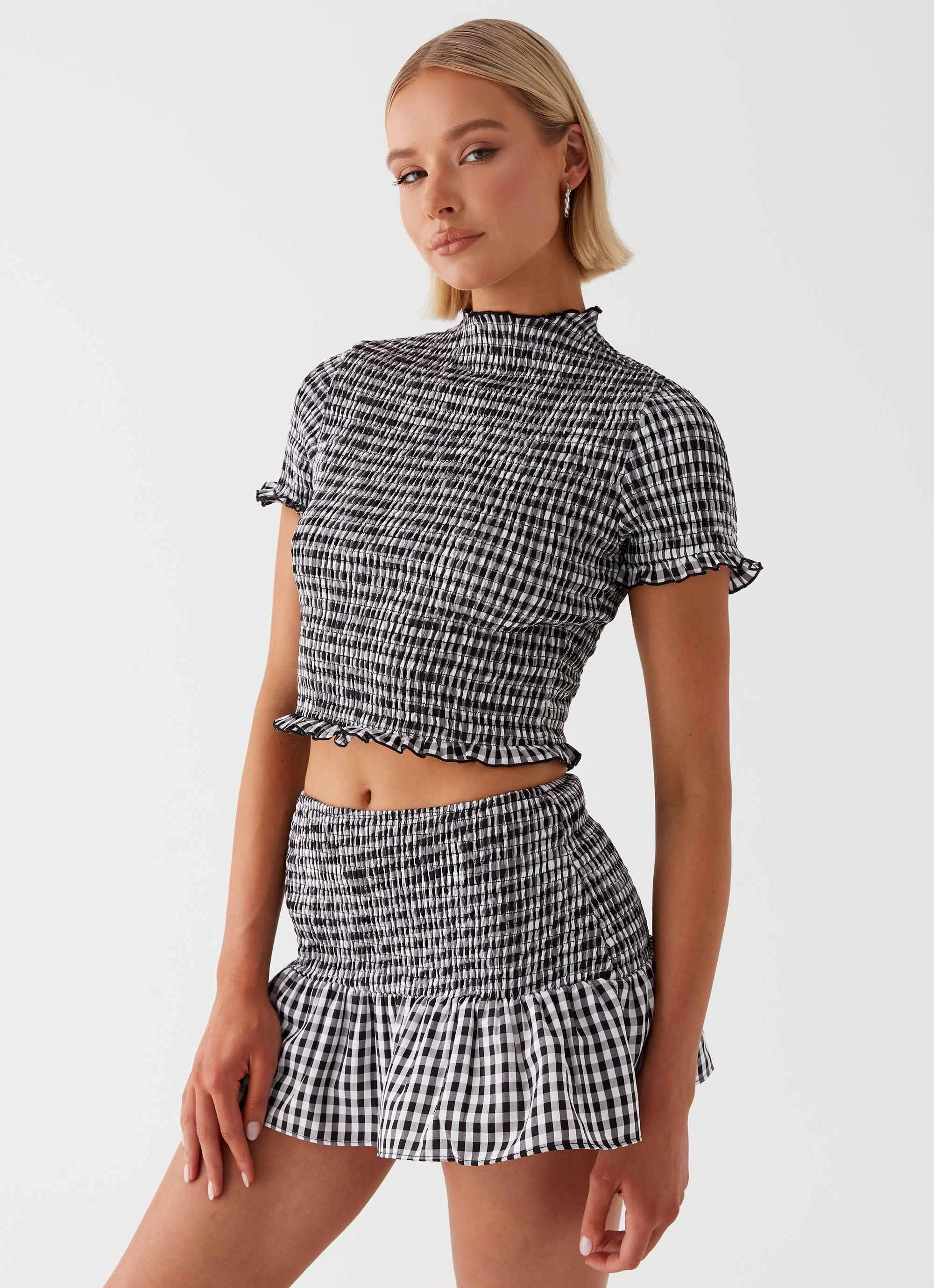 Sweetest Pie Mini Skirt - Black Weekend Adventure Utility Pockets