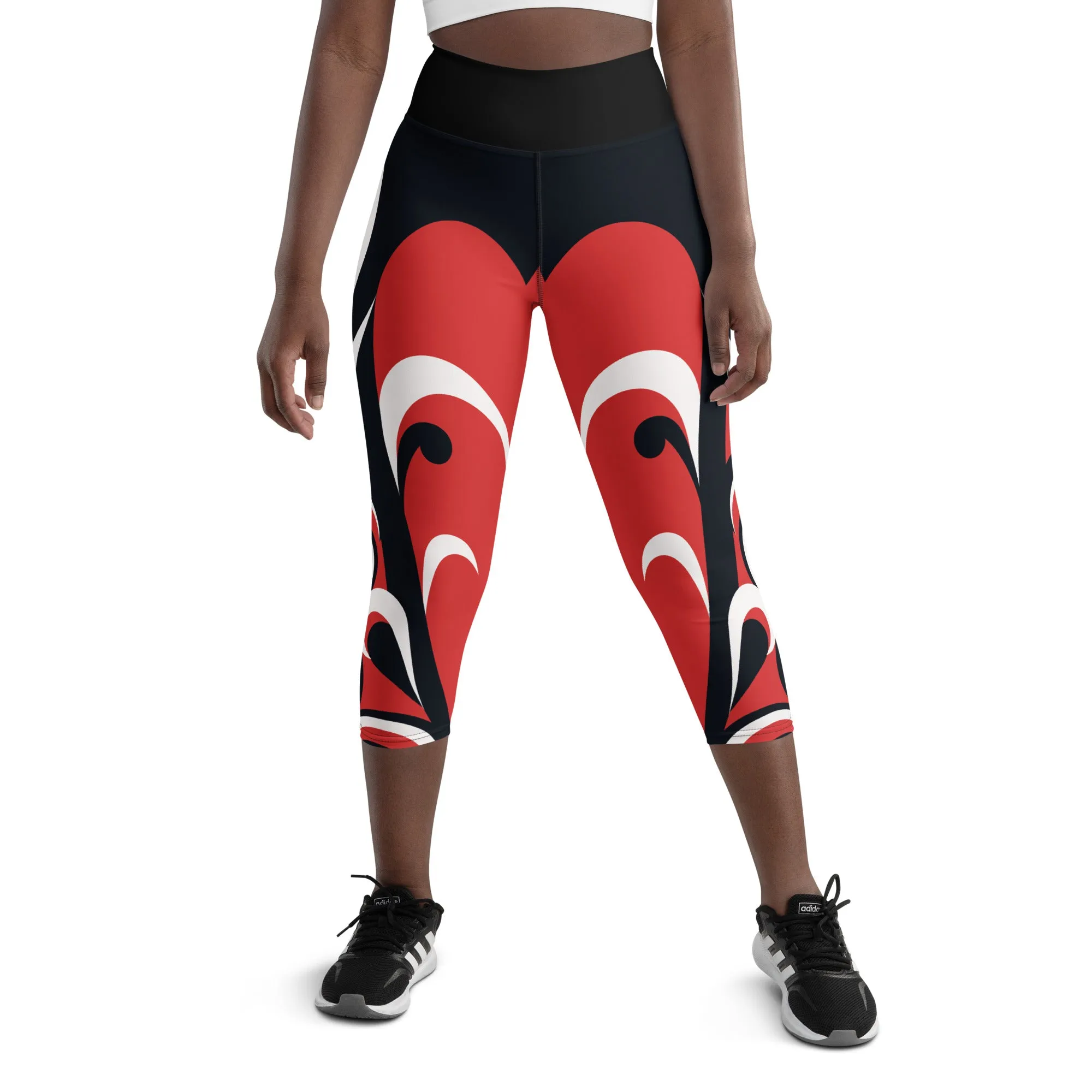 Swirl Heart Shaped Yoga Capris