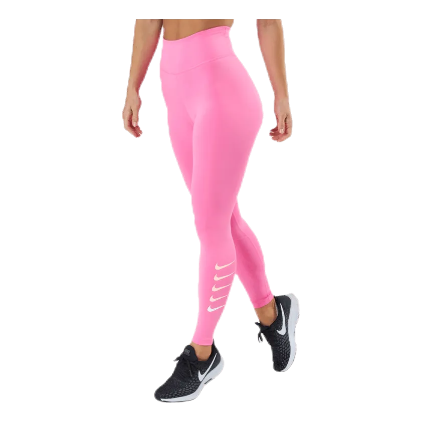Swoosh Run Tight 7/8 Pink/Silver