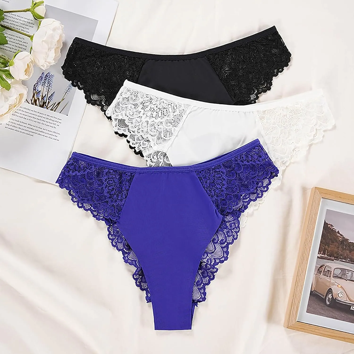 T Back Panty Set All Season Wear Evenings Date Nights Lace Floral Outfits Women Sexy Lingerie Sexy Underwear