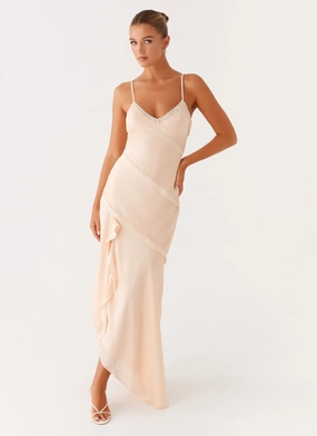 Sophisticated Wear Solana Maxi Dress - Peach