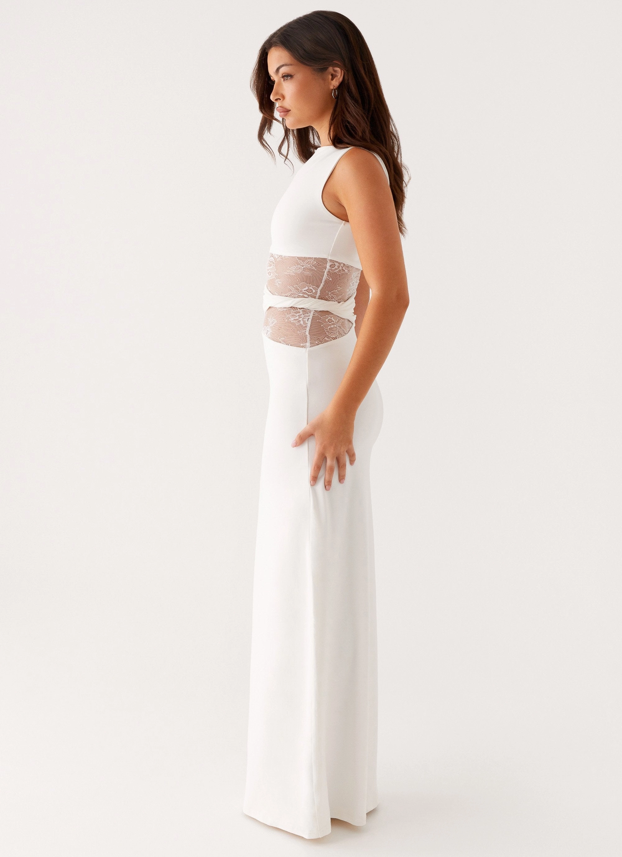 Minimalist Look Elegant Comfort Karma Maxi Dress - White