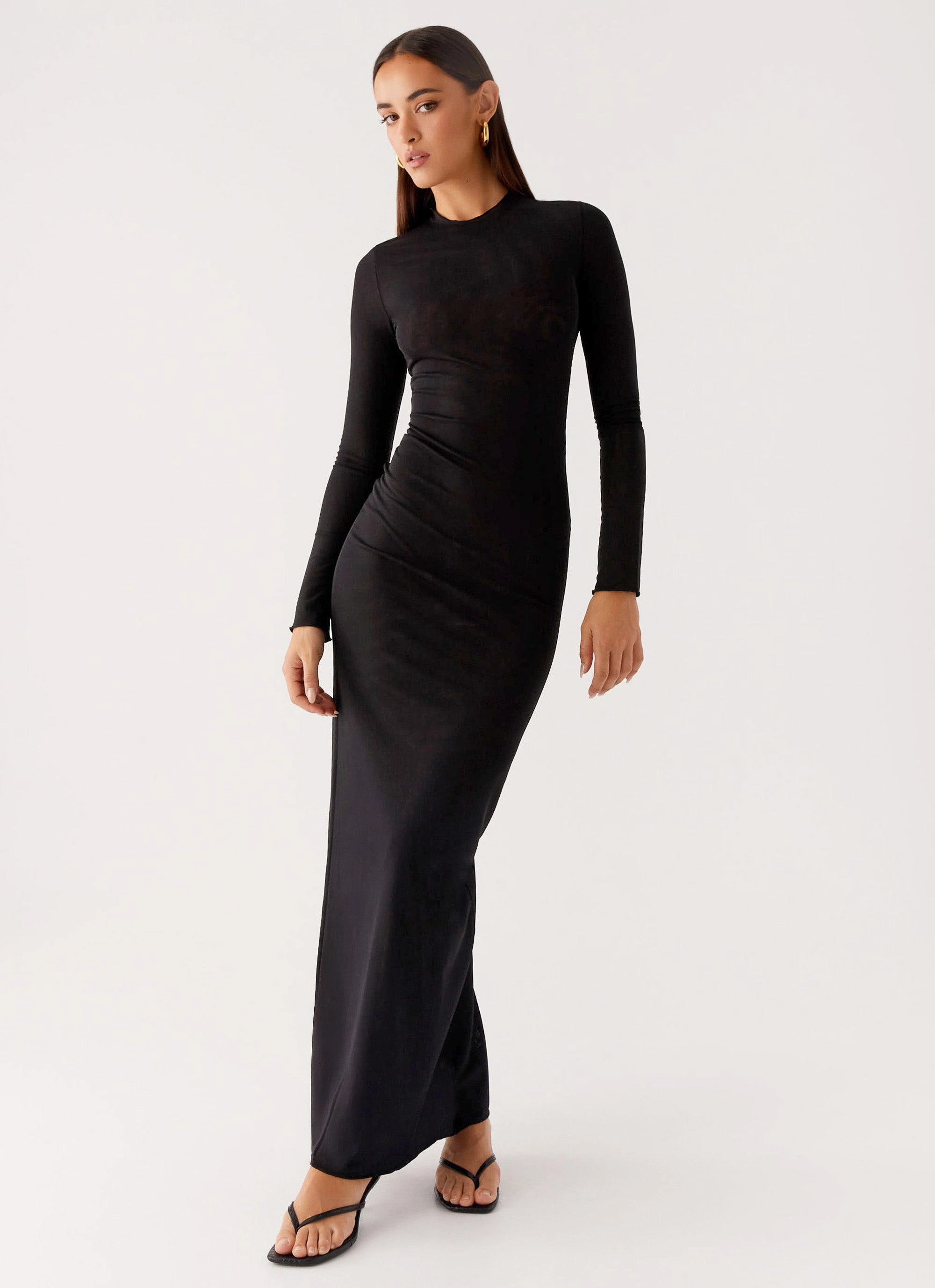 Kamora Maxi Dress - Black Bridal-Shower Stylish Touch