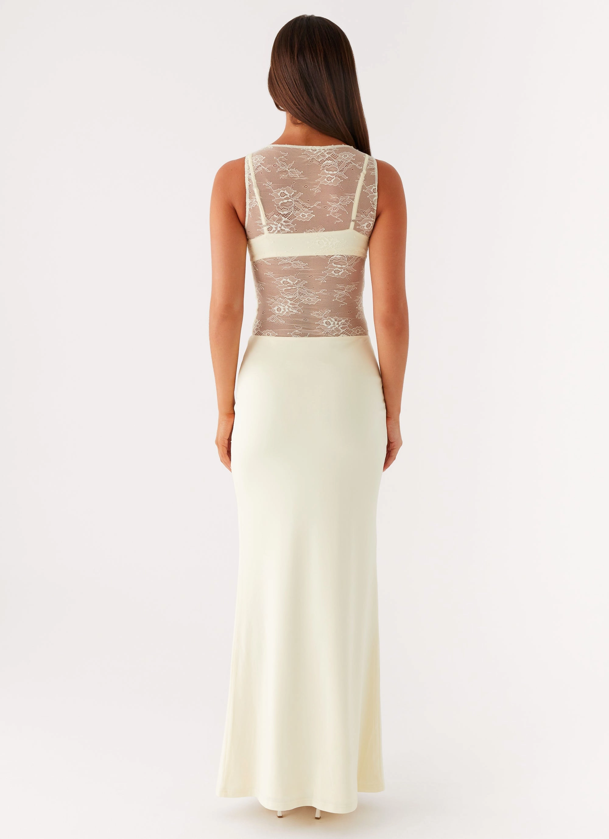 FlatlockSeam Classic Cut Imperial Maxi Dress - Yellow