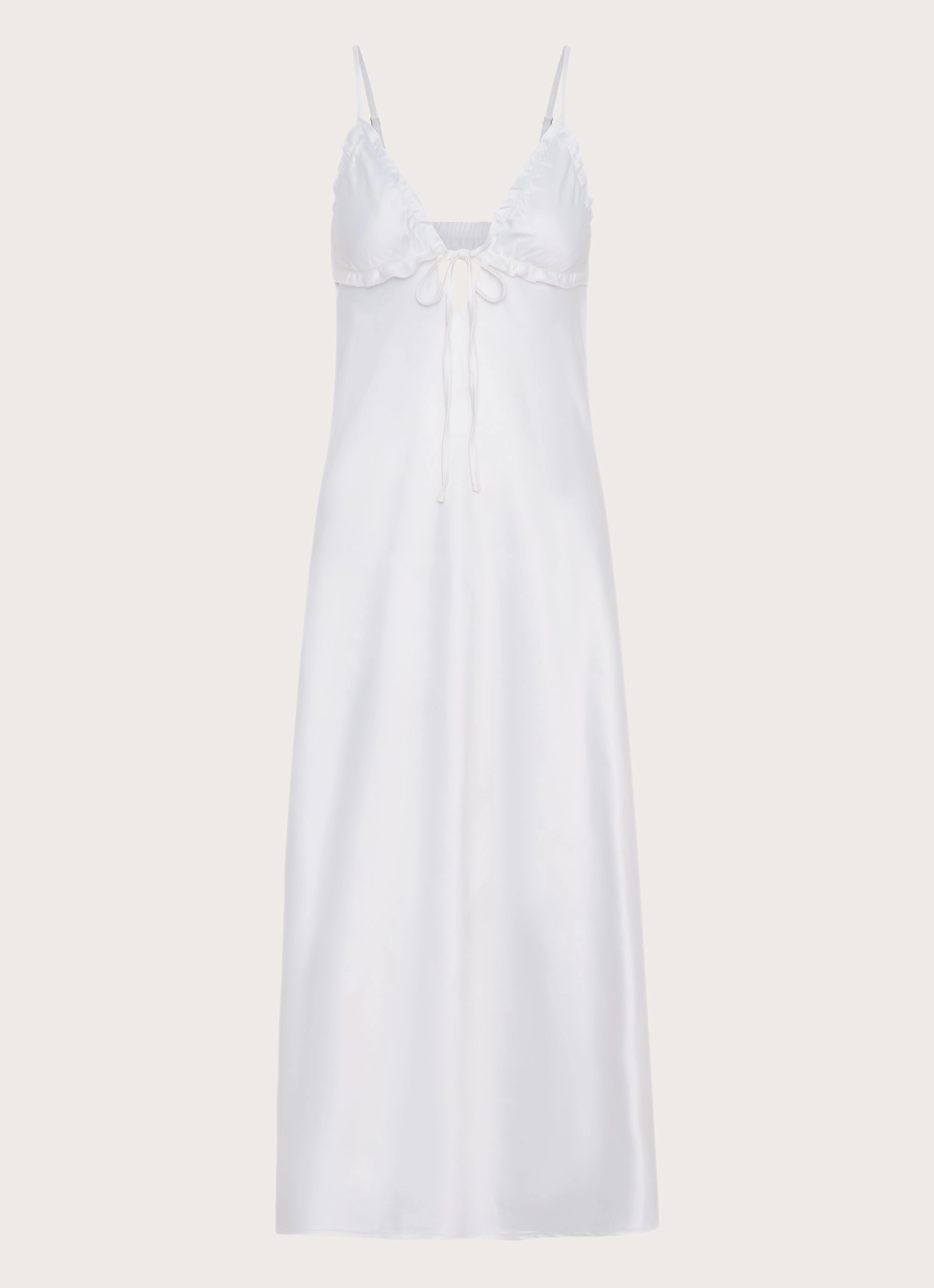 sophisticated appearance Take Note Midi Dress - White