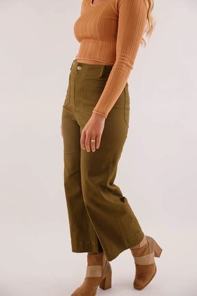 Comfy Flex Taking A Pause Denim-Olive