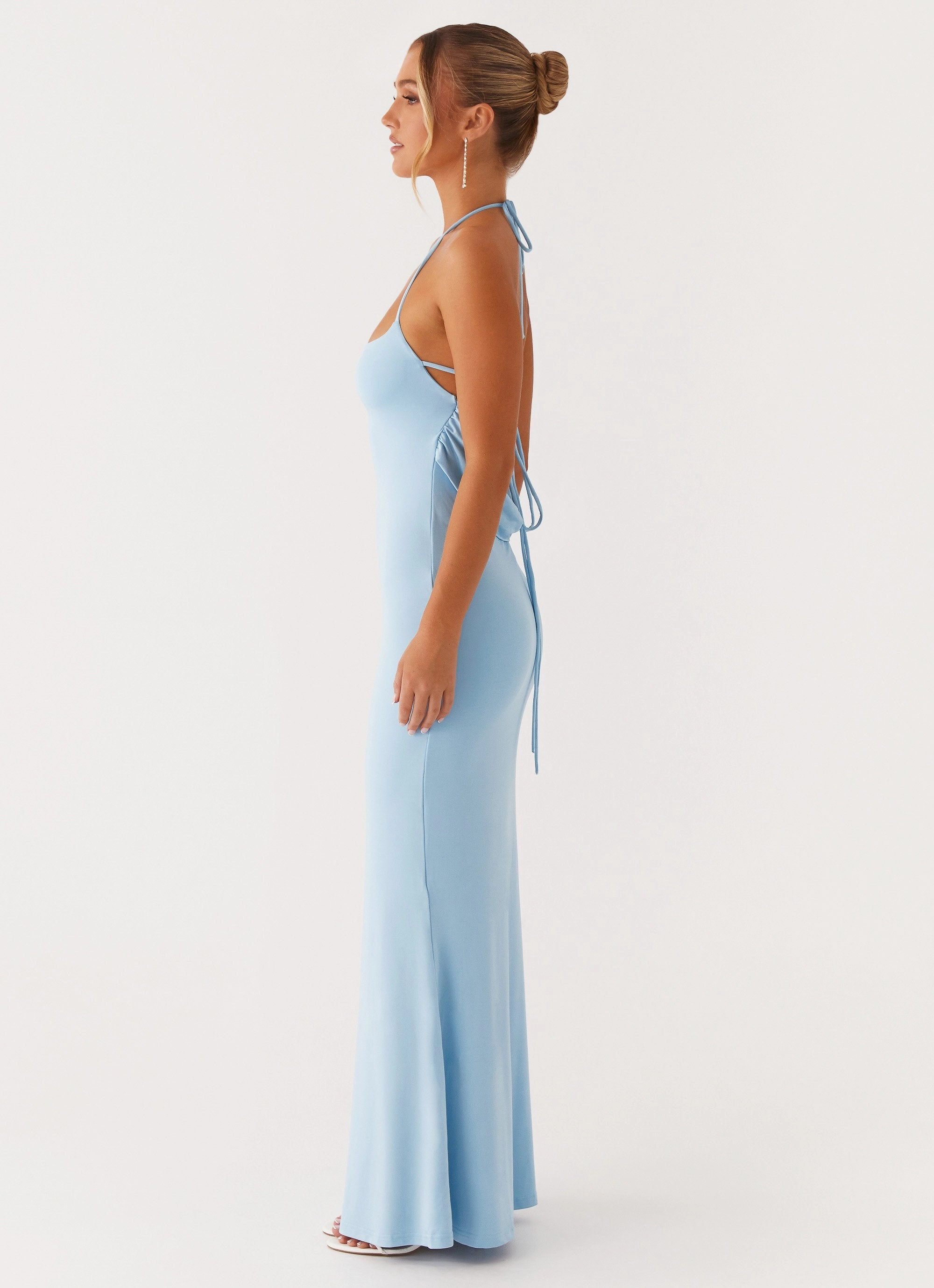 Talk About Us Maxi Dress - Blue Chill Wear