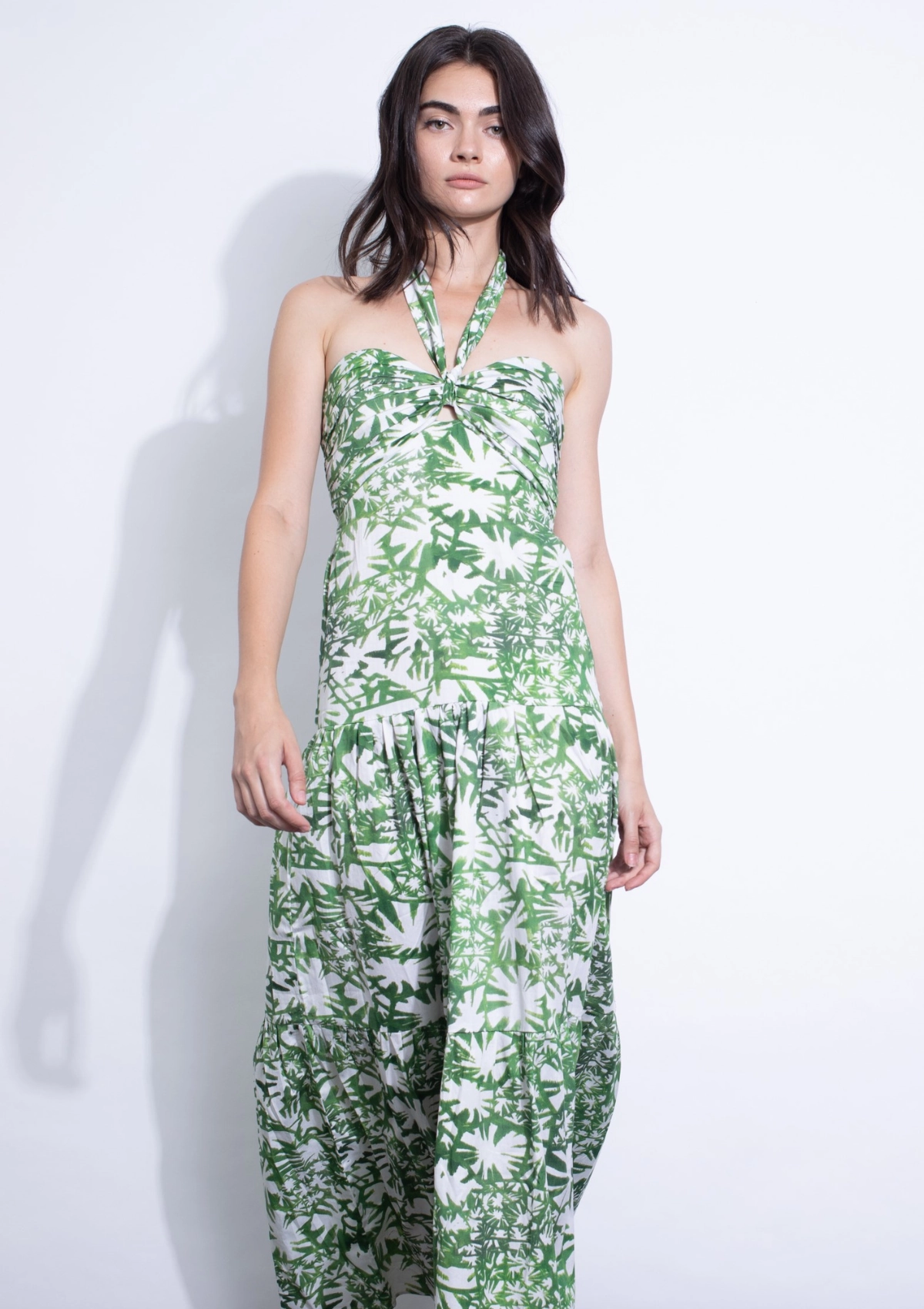 TANIA PRINT MIDI DRESS - SAVANNA QuickDryTechnology