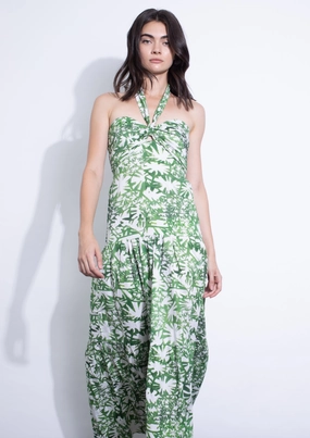 TANIA PRINT MIDI DRESS - SAVANNA Air Layer