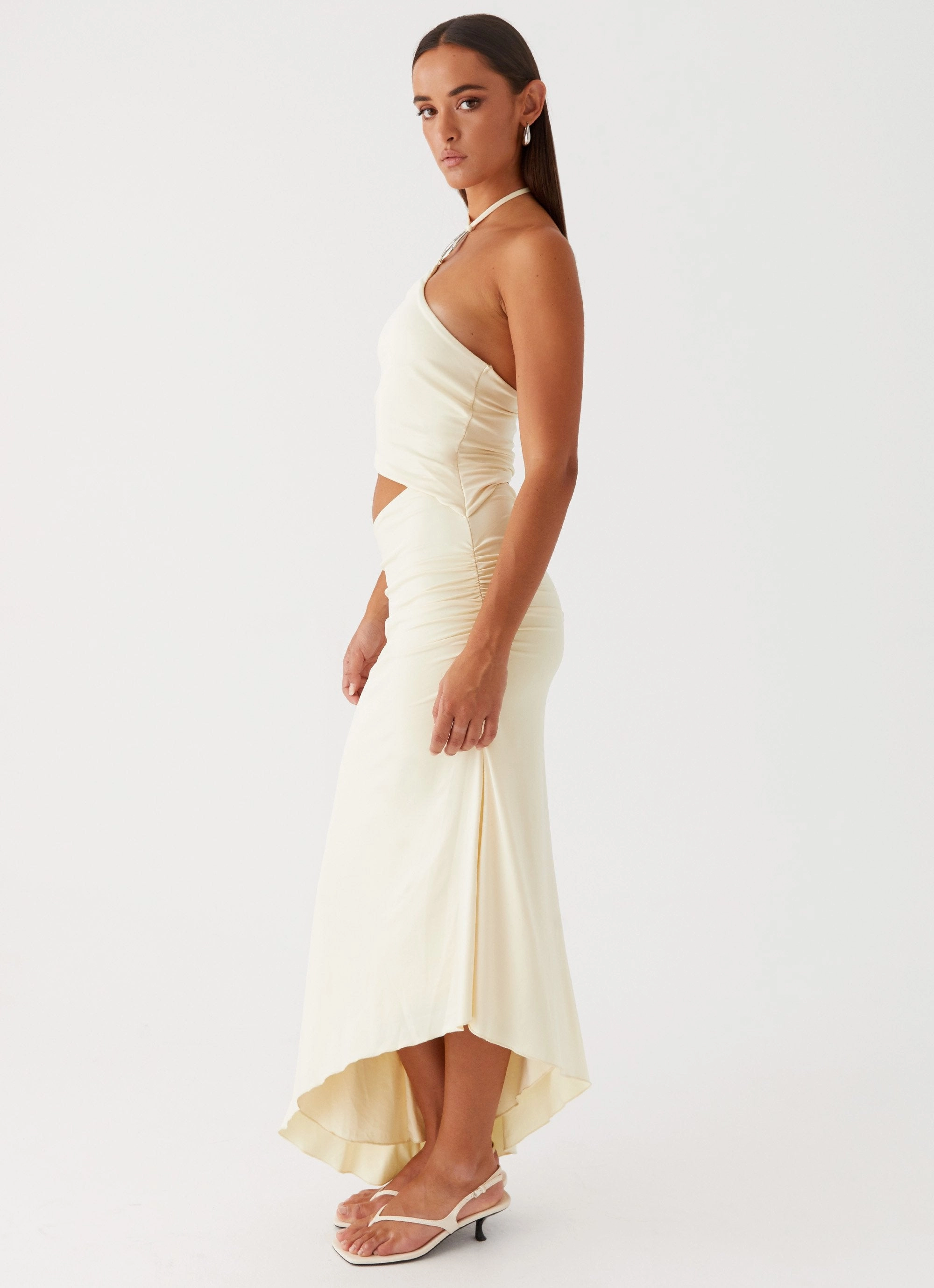 Tasha Maxi Dress - Lemon Glam Feel Trend Movement
