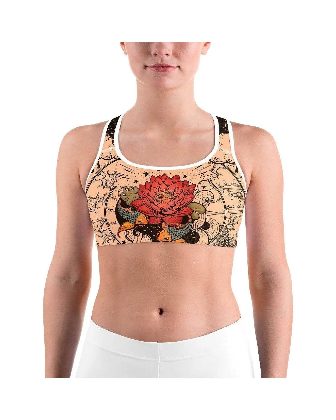 Tattooed Lotus Sports bra