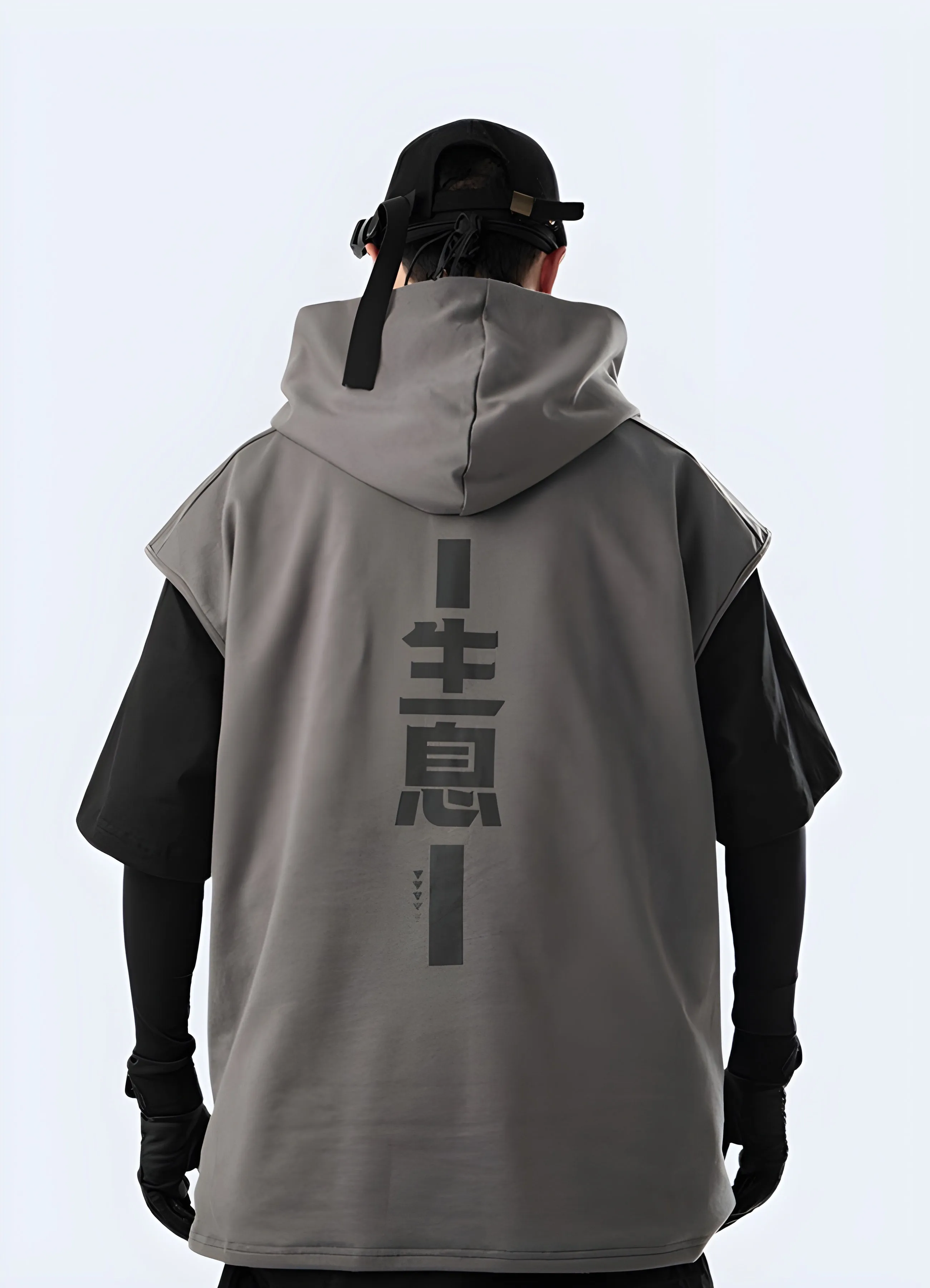 Techwear Sleeveless Hoodie