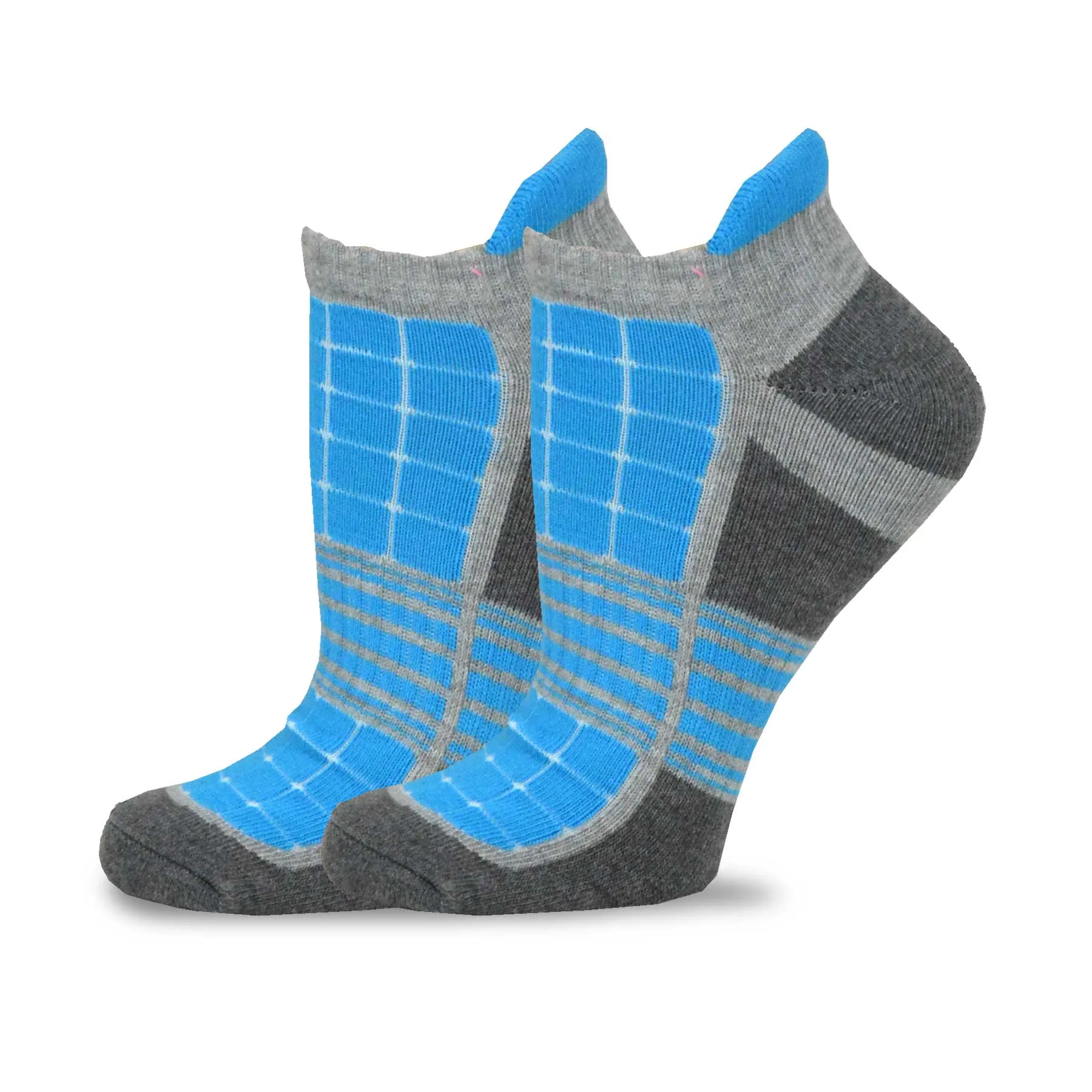 TeeHee Socks Women's Golf Polyester No Show Assorted Color Tap 6-Pack (11897)