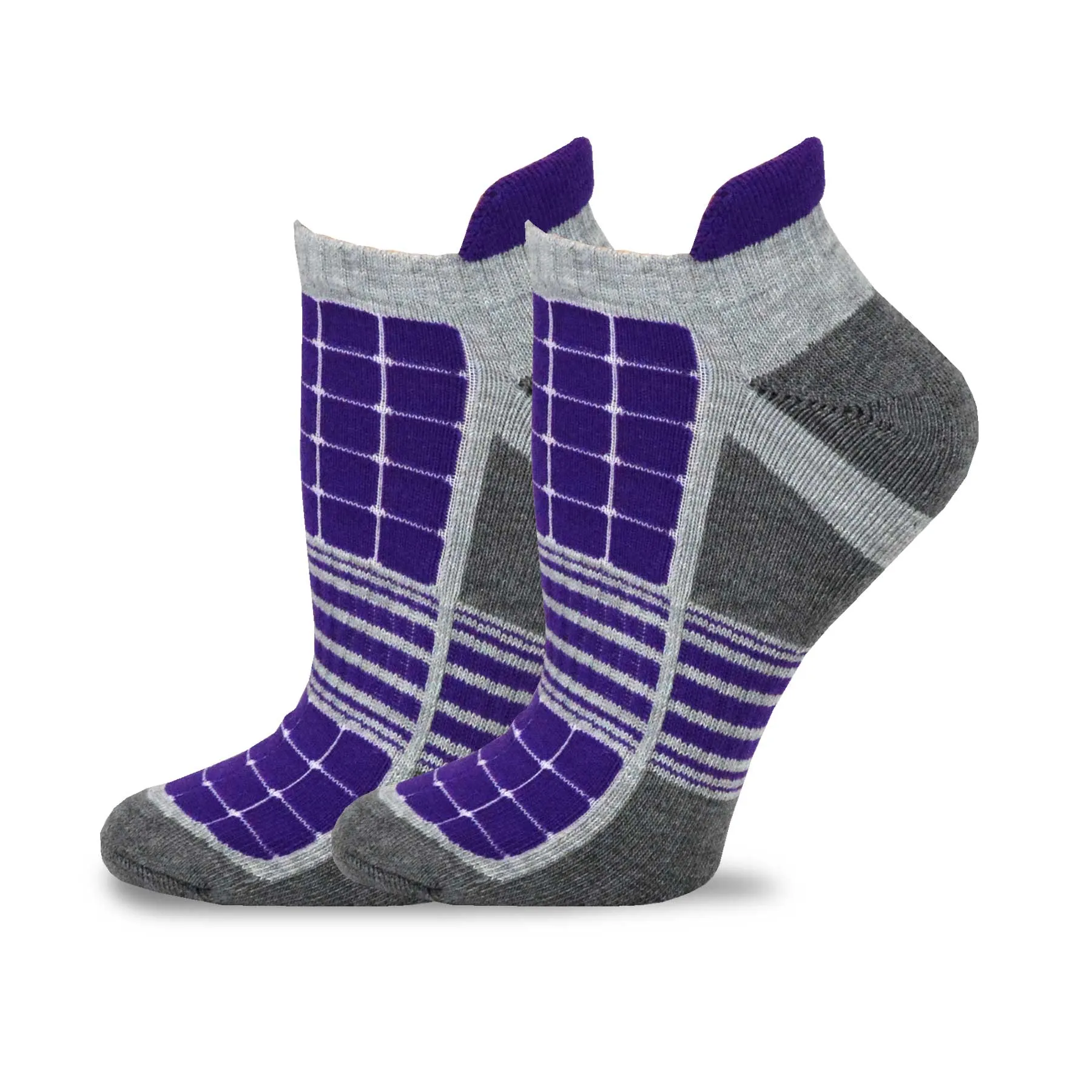 TeeHee Socks Women's Golf Polyester No Show Assorted Color Tap 6-Pack (11897)