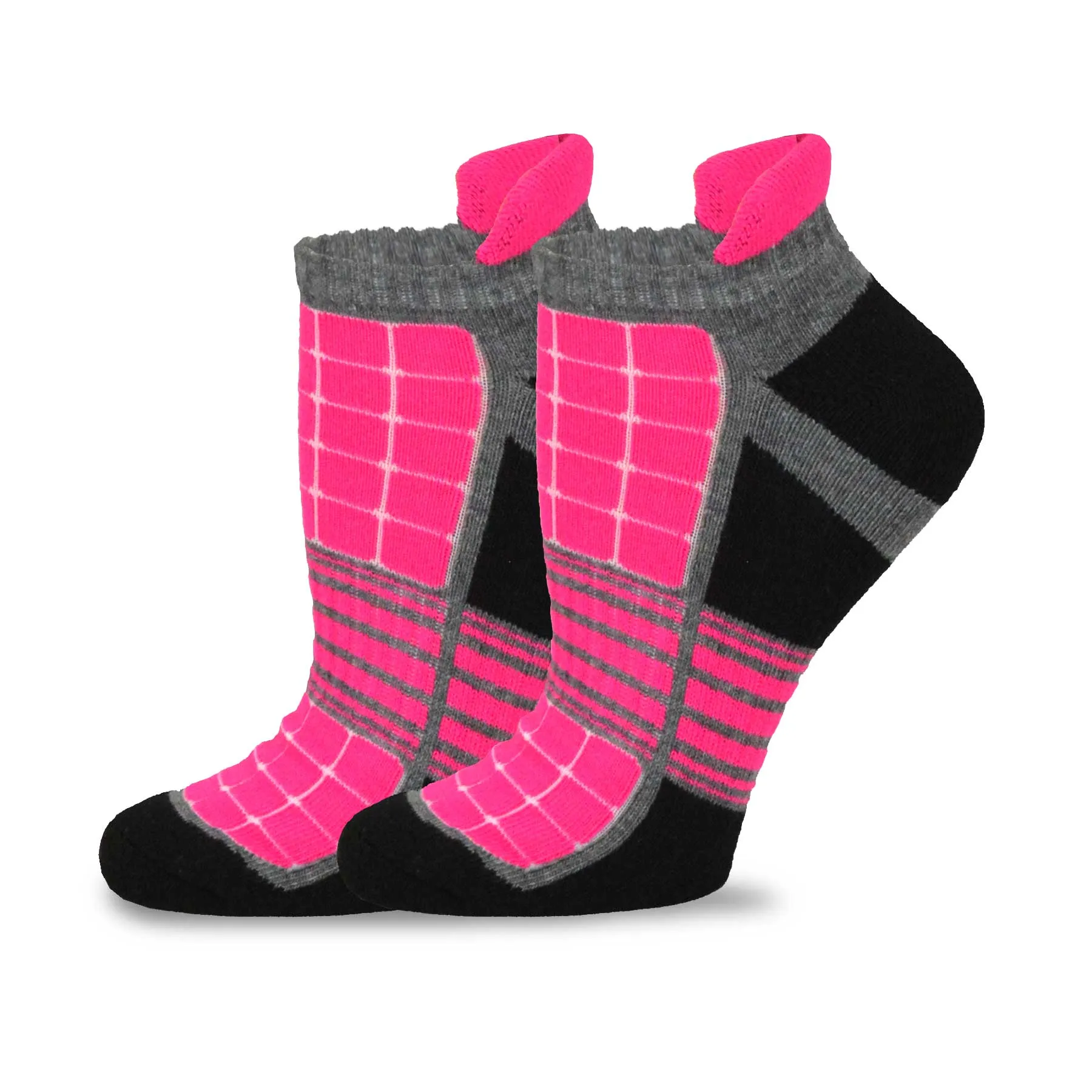 TeeHee Socks Women's Golf Polyester No Show Assorted Color Tap 6-Pack (11897)