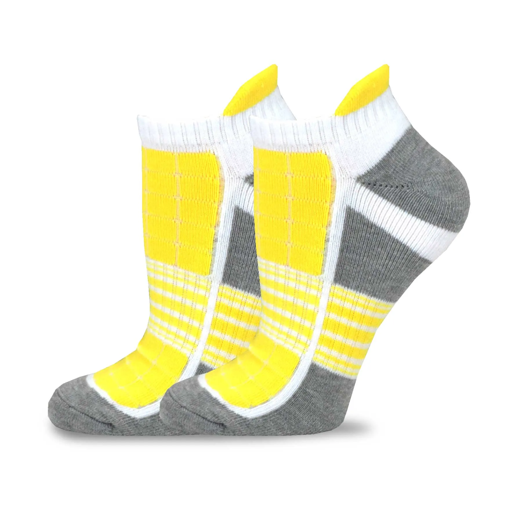 TeeHee Socks Women's Golf Polyester No Show Assorted Color Tap 6-Pack (11897)