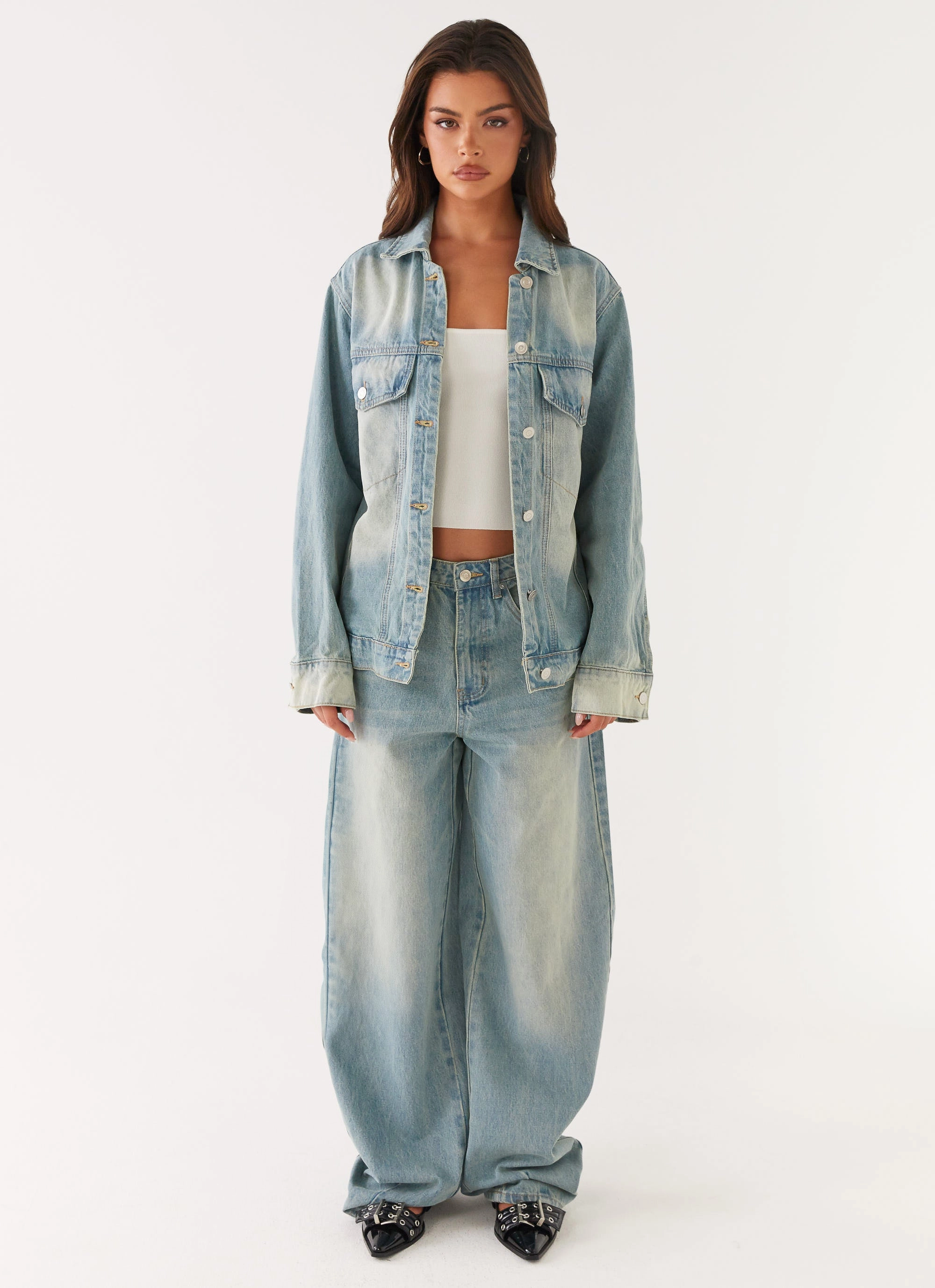 Maxwell Denim Jacket - Washed Blue All weather