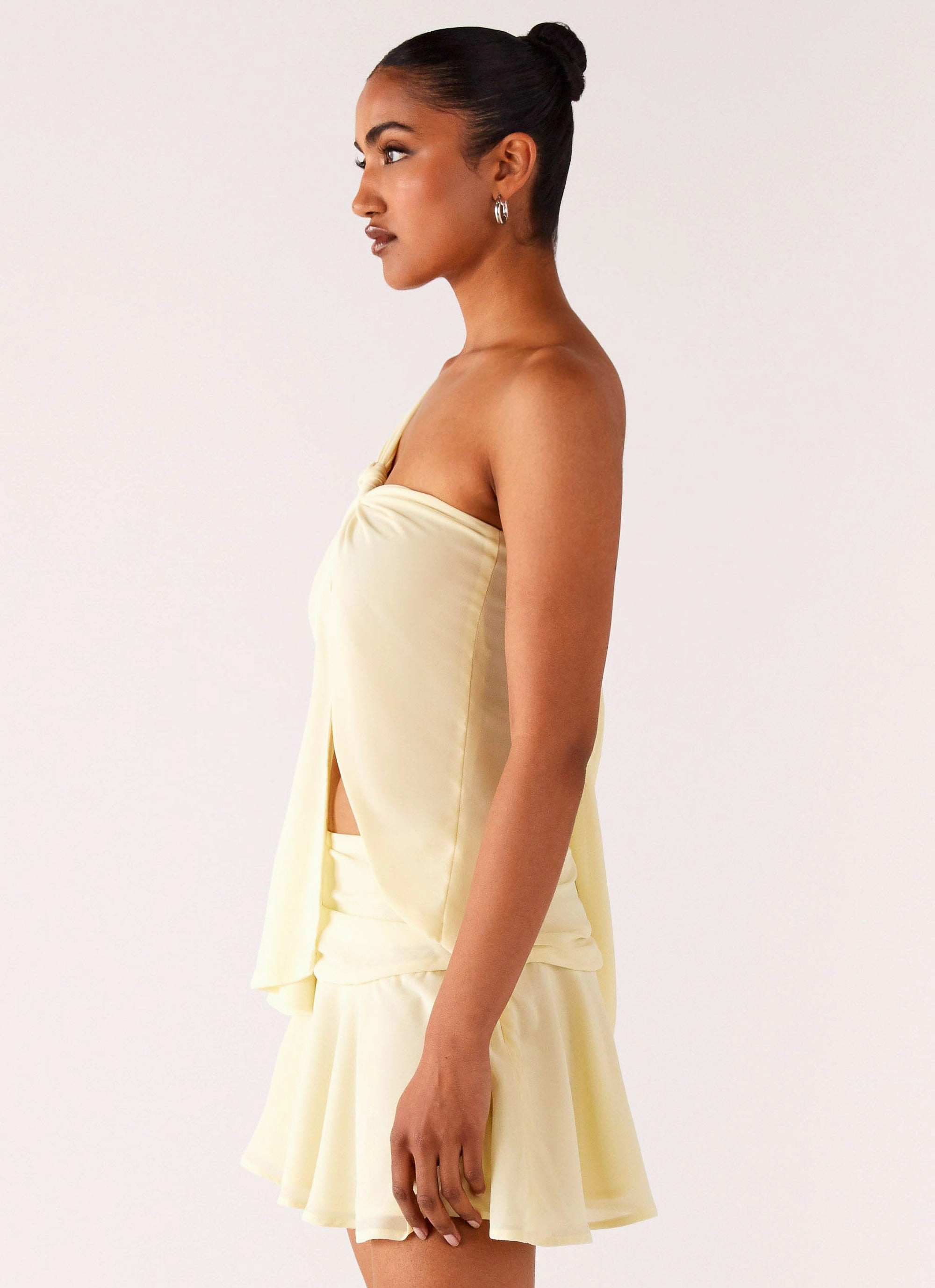 Delight Me Asymmetrical Top - Yellow AbrasionResistant Finish OdorResistant Technology