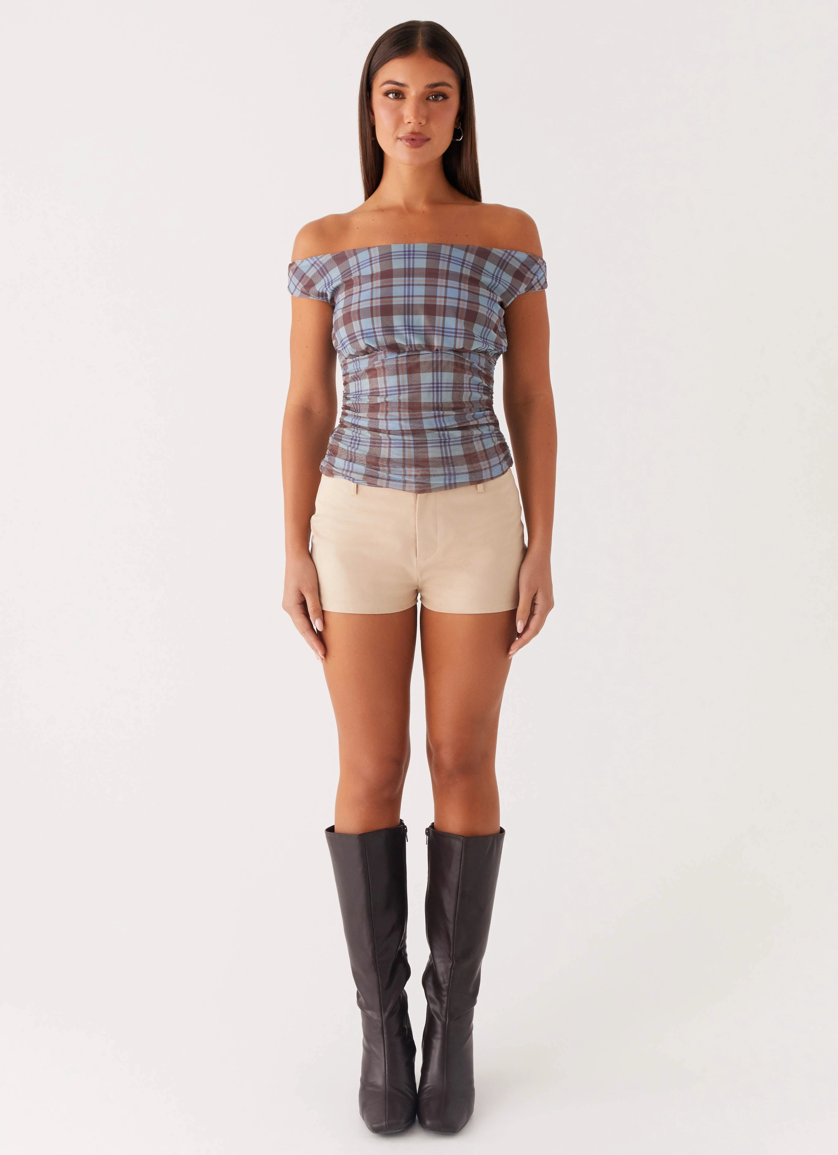 Soft Touch Zahli Off Shoulder Top - Shoreline Check